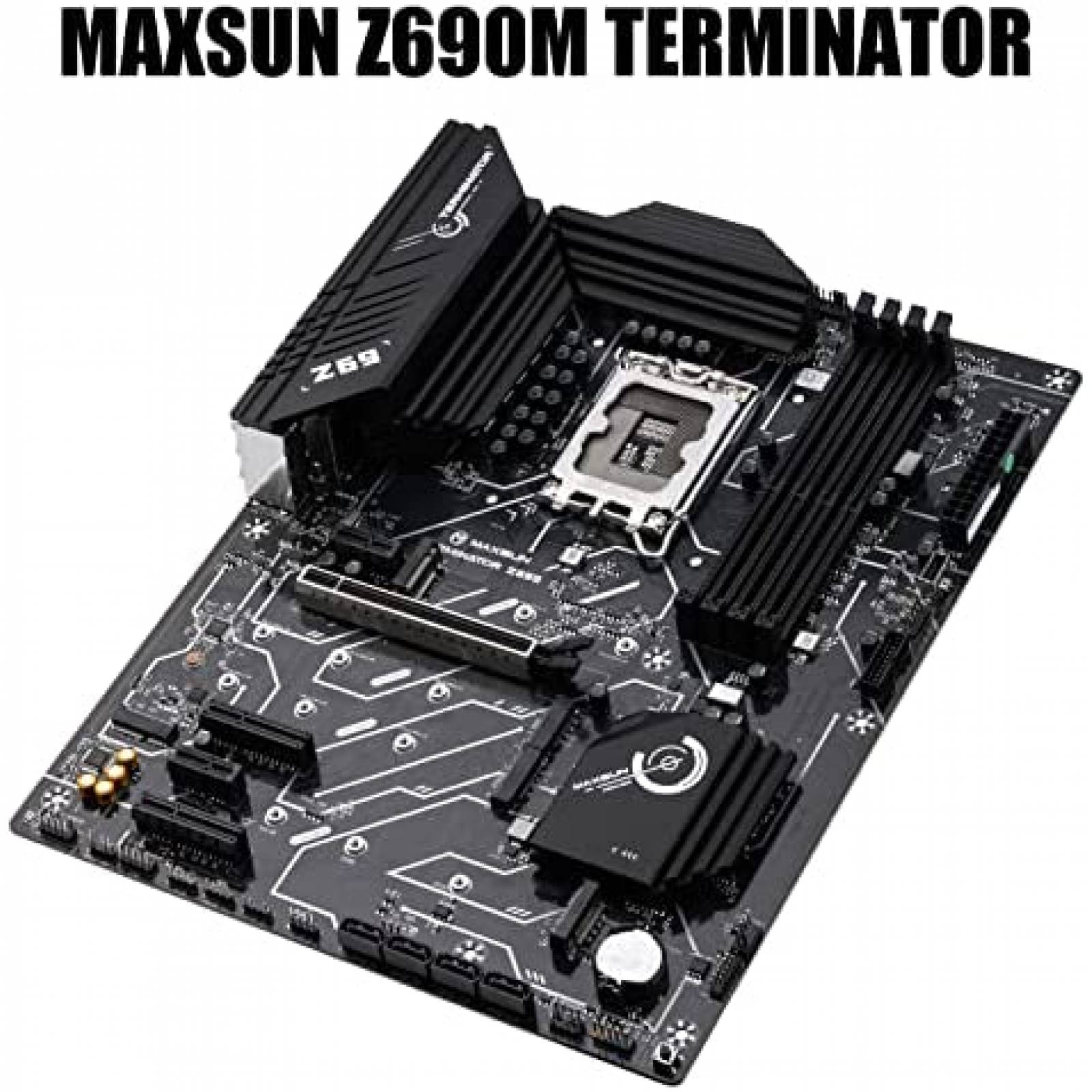 Tarjeta Madre CPU MAXSUN Intel Core DDR4, PCIe 4 Negro
