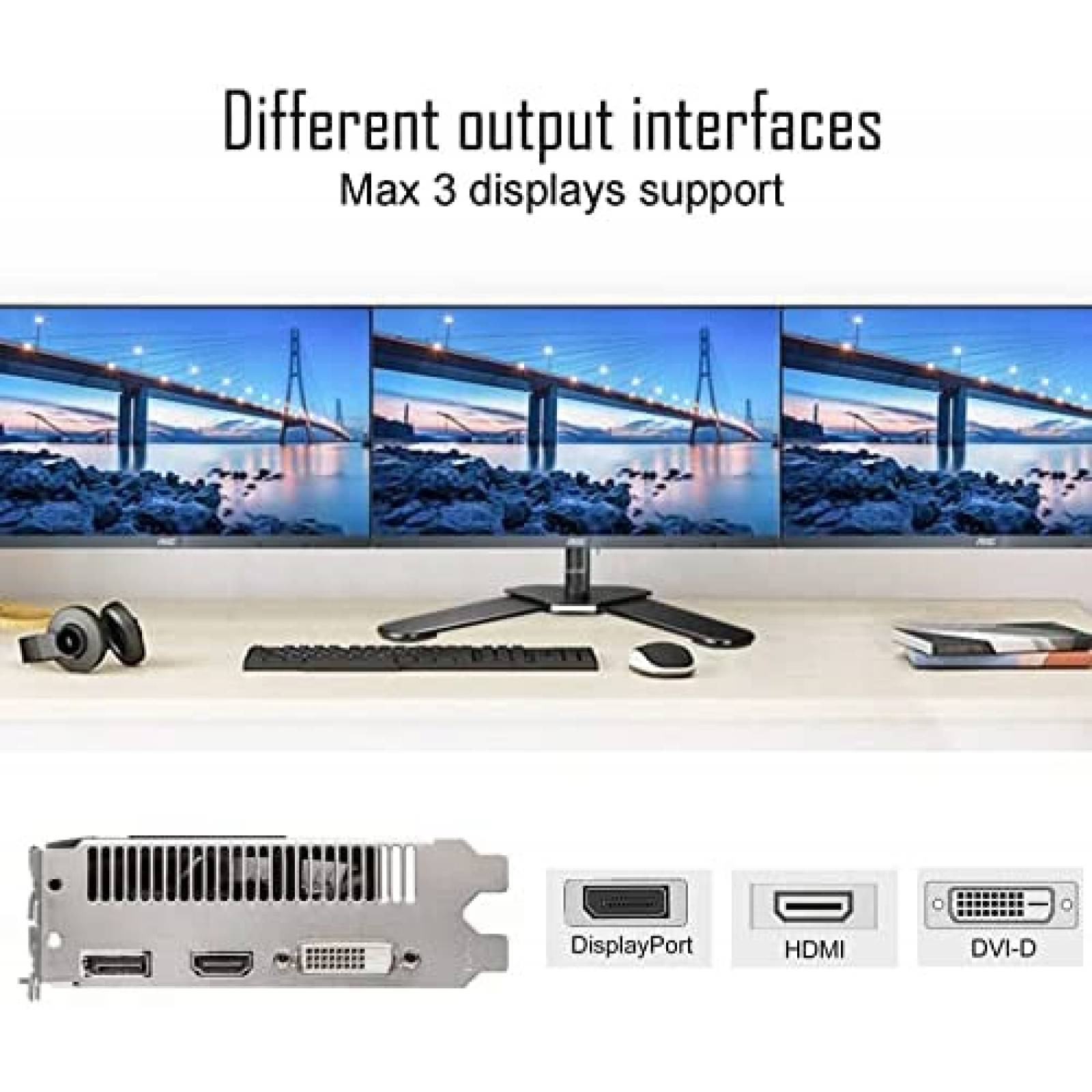 Tarjeta Grafica SAPLOS Radeon RX 560 4GB GDDR5 -Negro