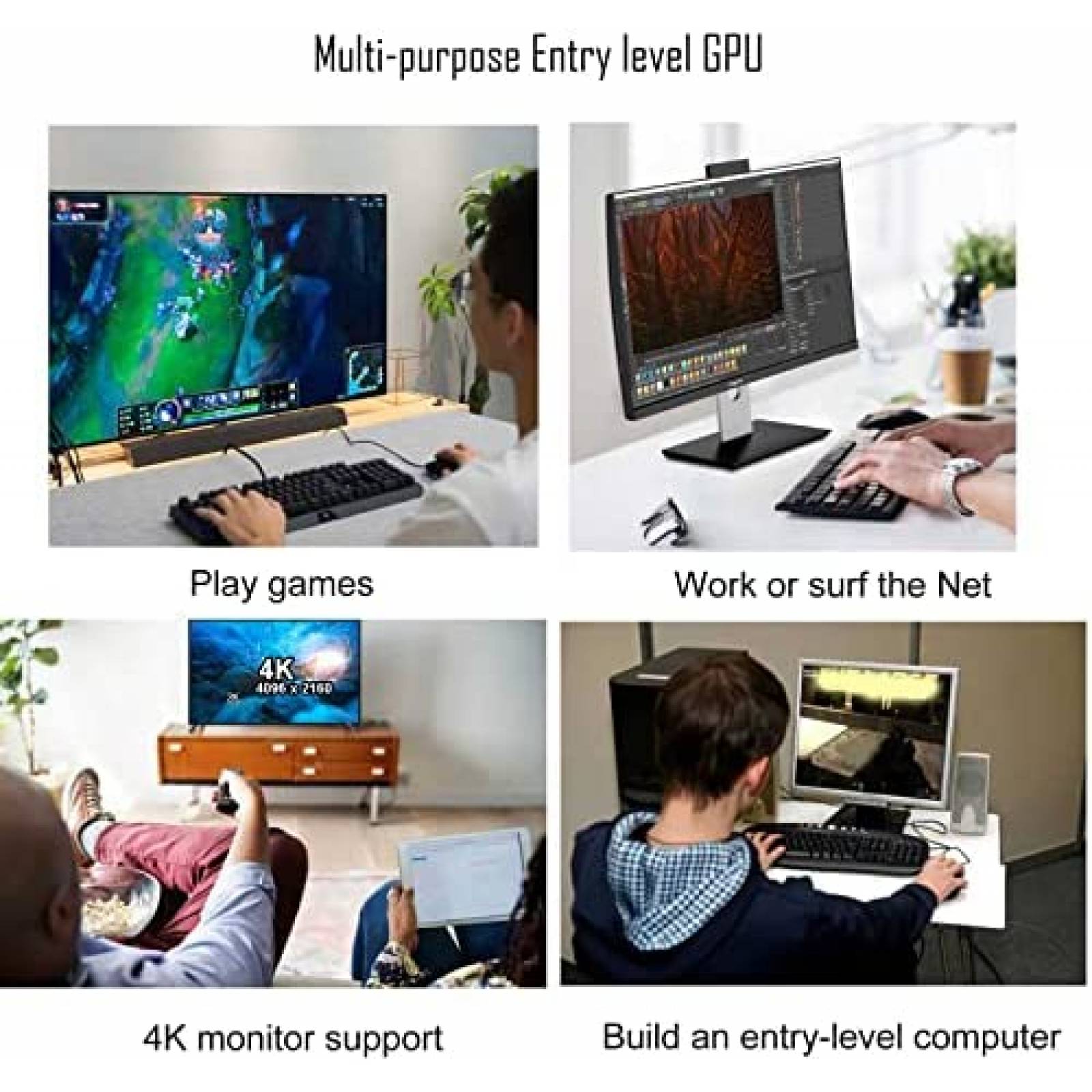 Tarjeta Grafica SAPLOS Radeon RX 560 4GB GDDR5 -Negro