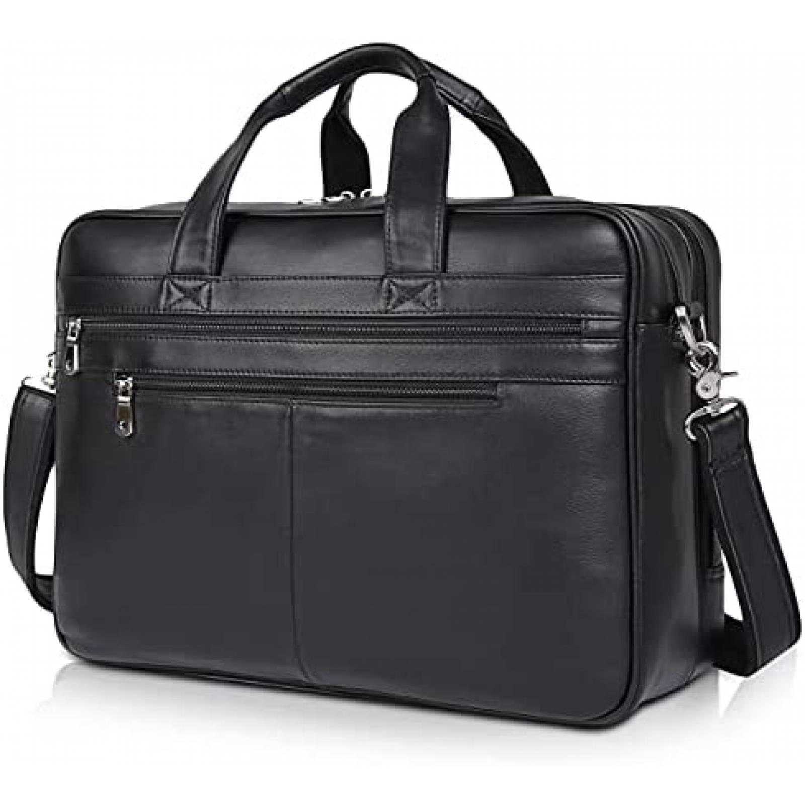 Maletin para Laptop Polare de Piel hasta 15.6'' -Negro