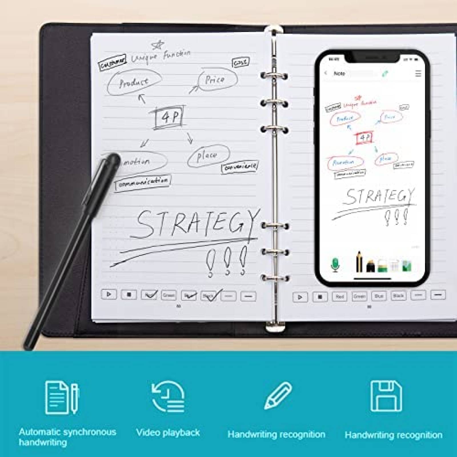Smartpen NEWYES SyncPen3 Set Pluma Digital + Smart Notebook