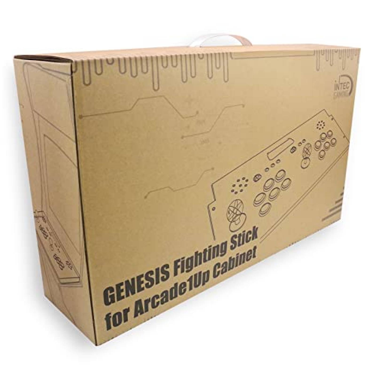 Joystick Arcade Intec Gaming para Arcade1Up Blanco