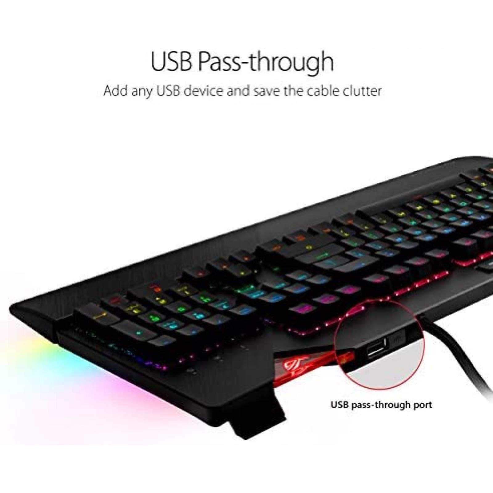 Teclado Mecanico ASUS ROG Strix Flare Retroiluminado -Negro