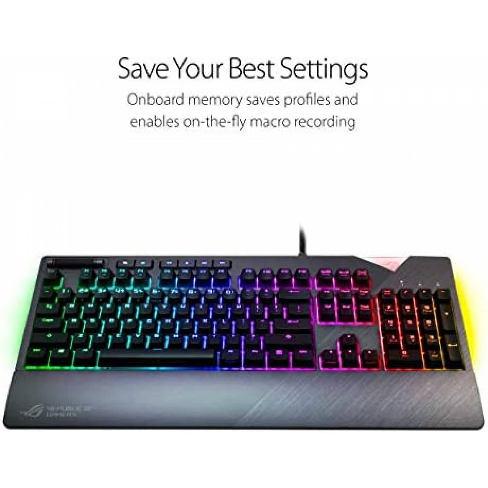 Teclado Mecanico ASUS ROG Strix Flare Retroiluminado -Negro