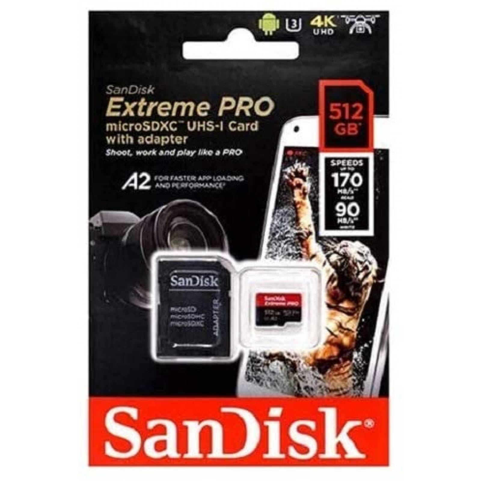 2 Tarjetas de Memoria SanDisk Extreme Pro MicroSD 512GB