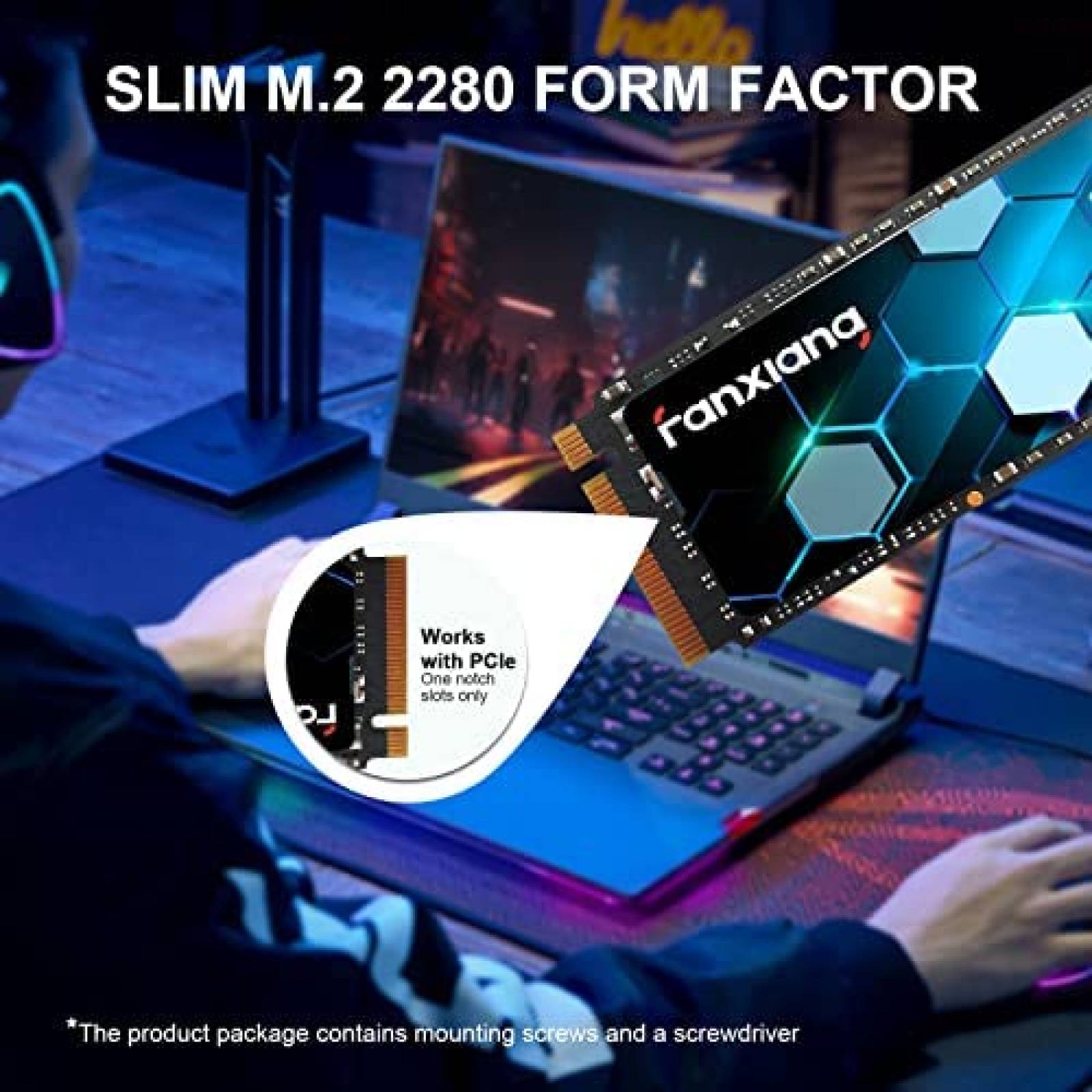 Disco Solido SSD Fanxiang S500 Pro 2TB NVMe M.2 PCIe 3D NAND