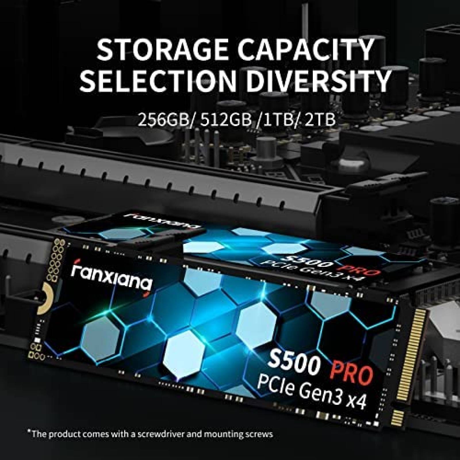 Disco Solido SSD Fanxiang S500 Pro 2TB NVMe M.2 PCIe 3D NAND