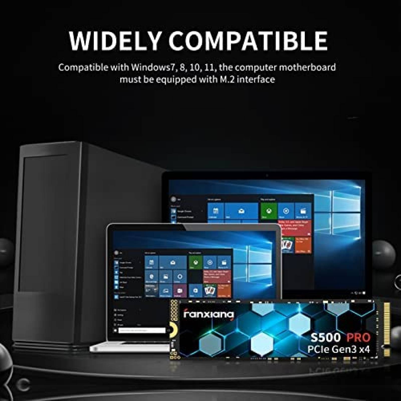 Disco Solido SSD Fanxiang S500 Pro 2TB NVMe M.2 PCIe 3D NAND