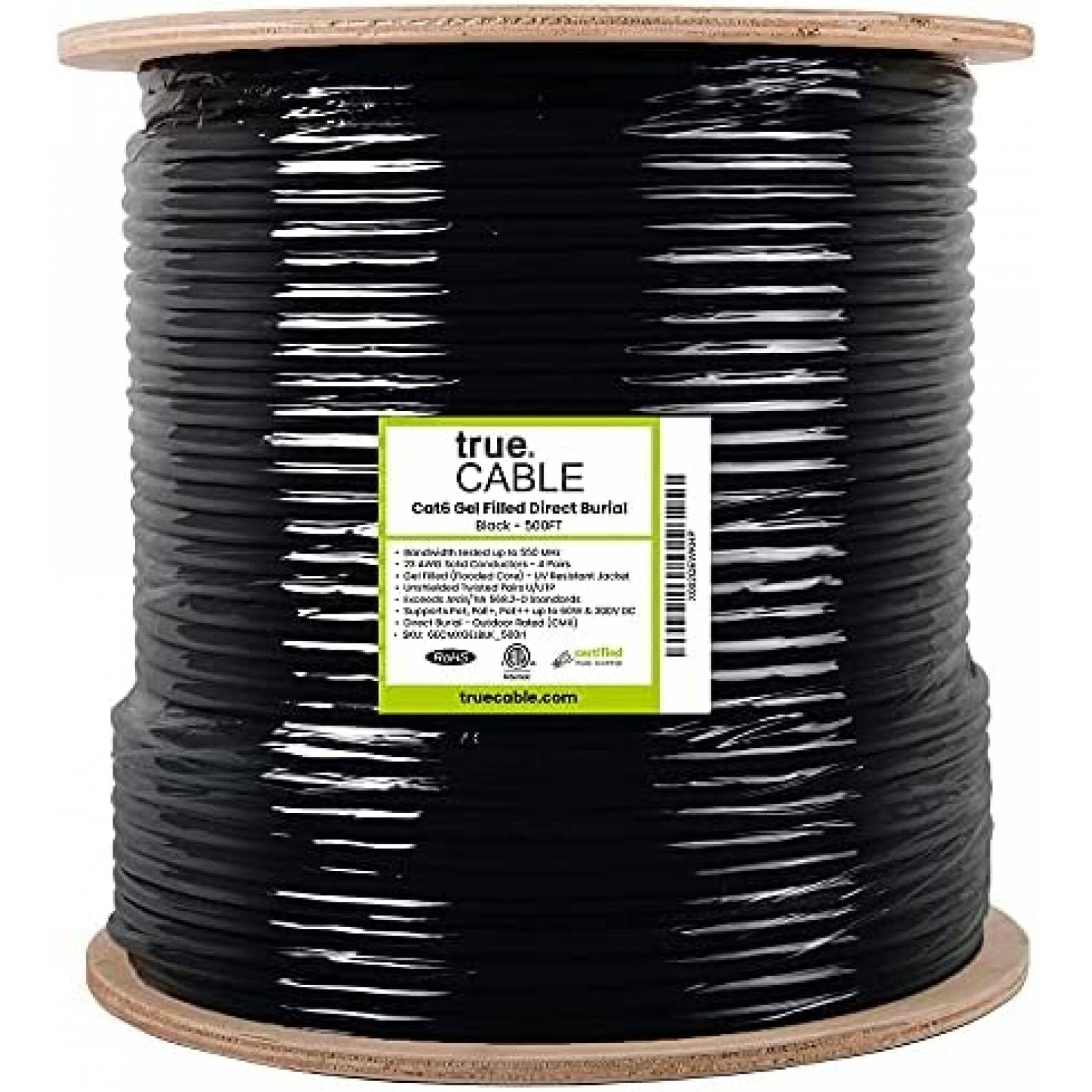 Cable Ethernet trueCABLE Cat6 152.4Mts 23AWG 550Mhz Etl -N
