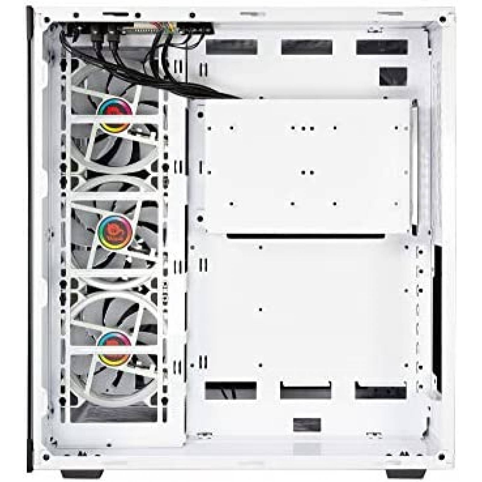 Gabinete PC TALIUS Resistente Vidrio Templado Gamer -Blanco