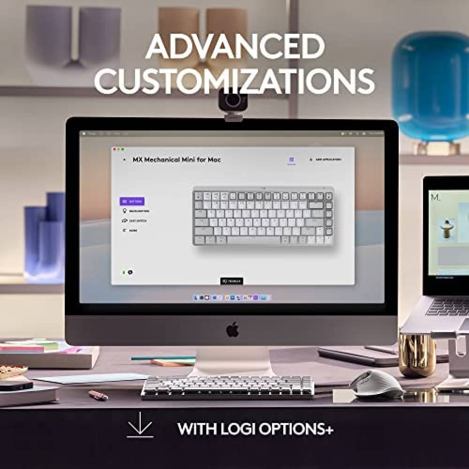 Teclado LOGITECH Mecanico Ergonomico Retroiluminado -Blanco