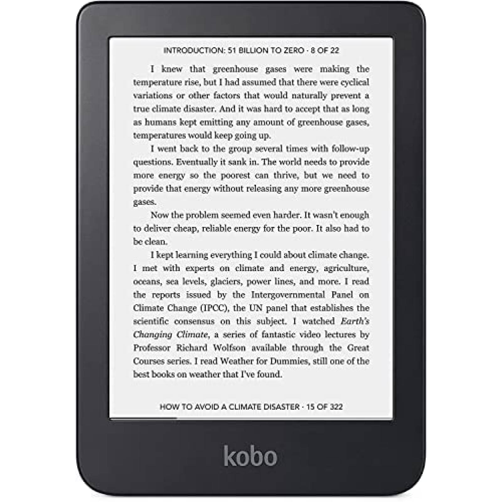 Lector Electronico Kobo Clara 2E 6'' 16GB Wifi -Negro