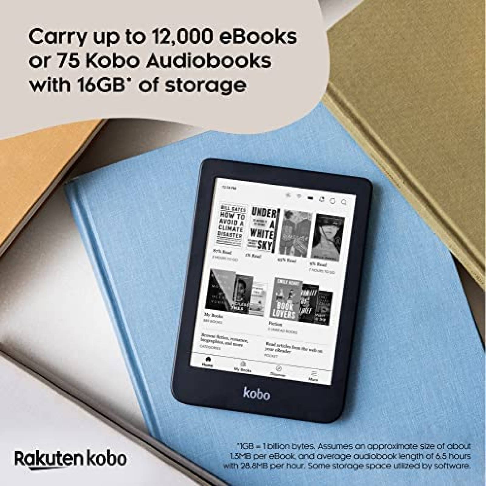 Lector Electronico Kobo Clara 2E 6'' 16GB Wifi -Negro