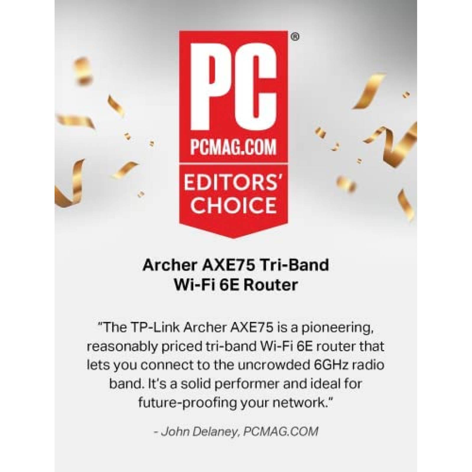 Router Tp-Link AXE5400 Tri-Banda WiFi 6E 6GHz -Negro