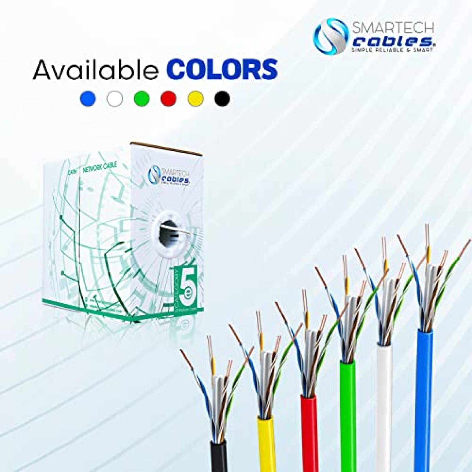 Cable Ethernet NewYork Cables Cat5e Plenum 300m 24 AWG -Azul