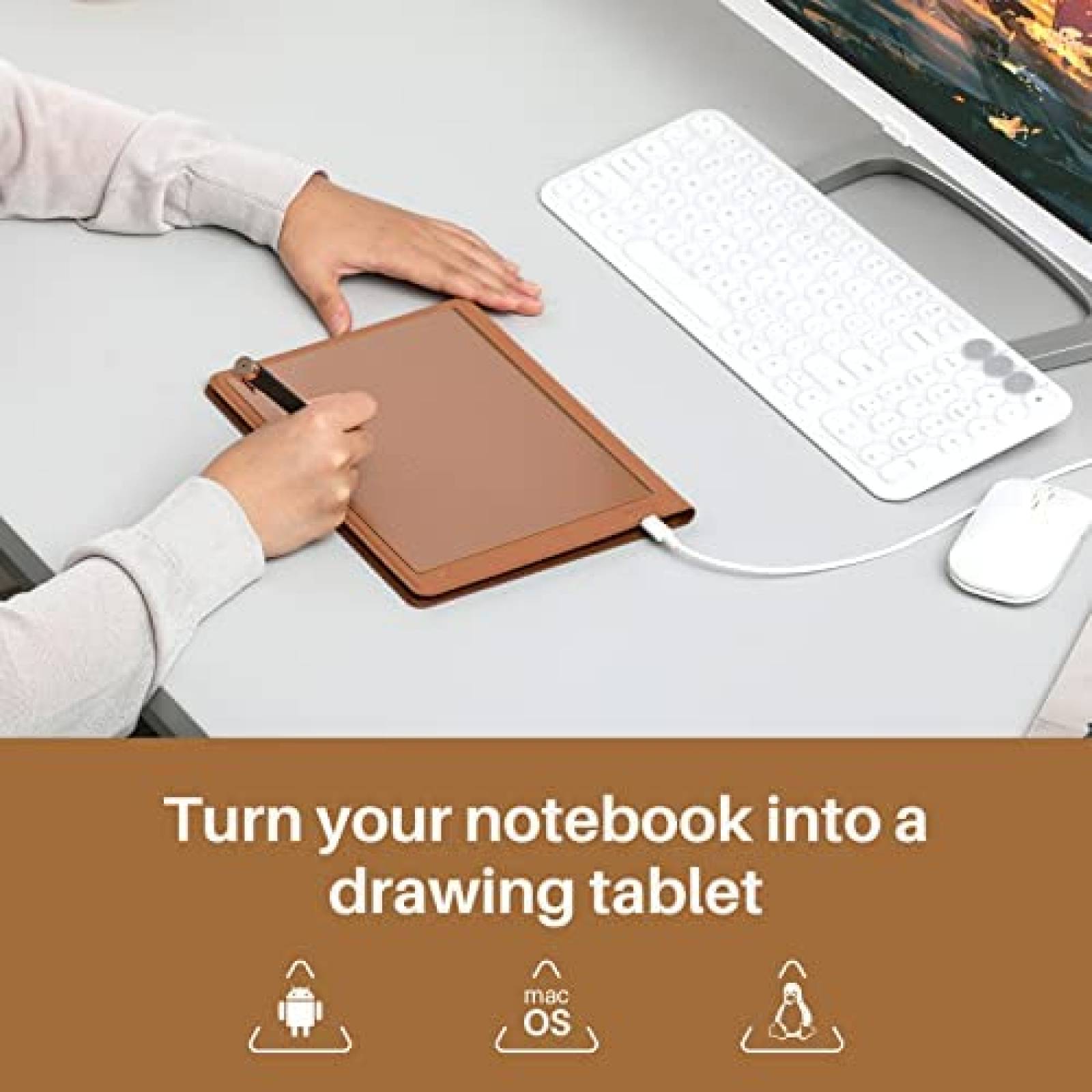 Cuaderno Digital HUION Note Smart Notebook Libreta con Pluma