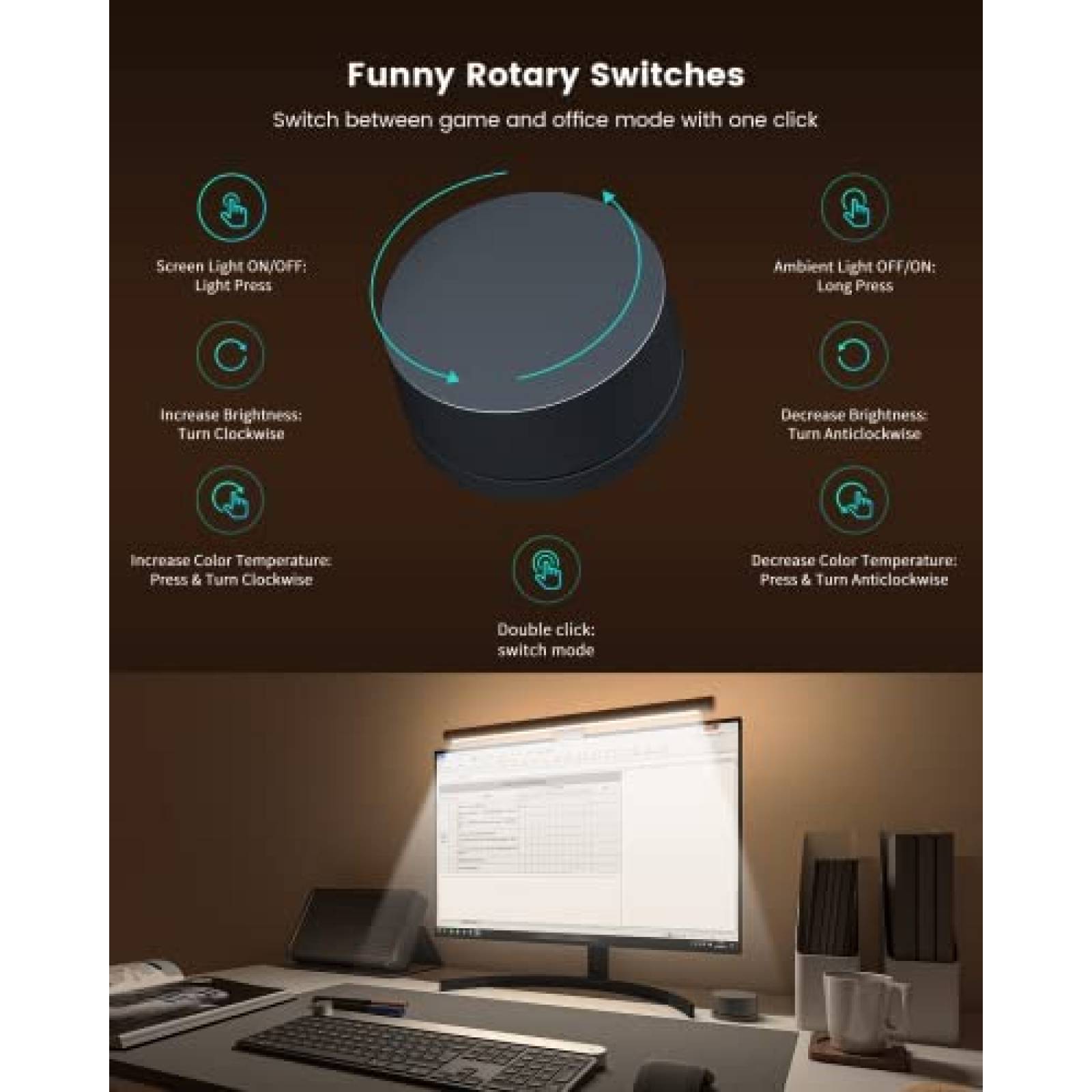 Lampara USB YEELIGHT Barra LED Inteligente para Monitor