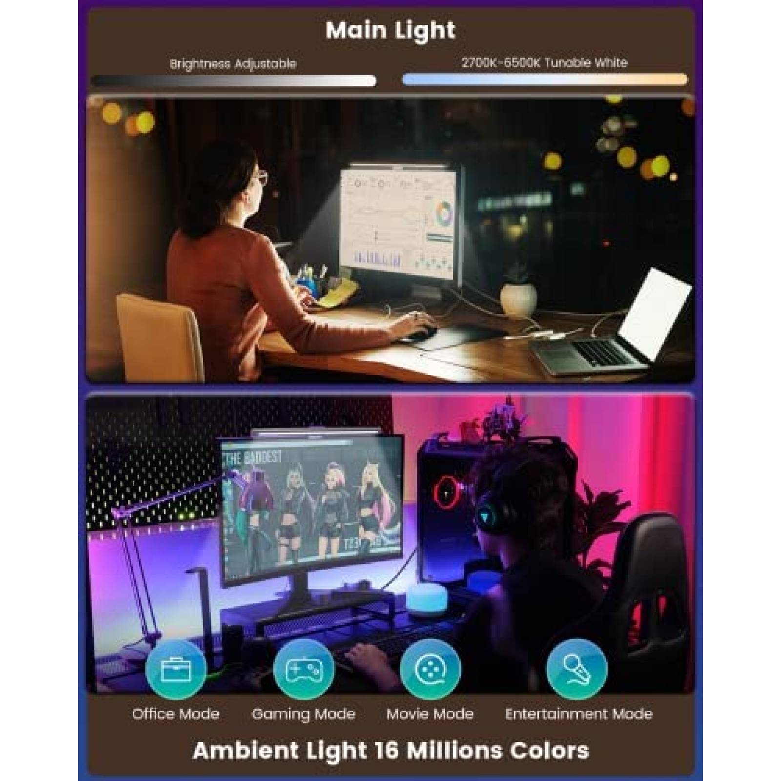 Lampara USB YEELIGHT Barra LED Inteligente para Monitor