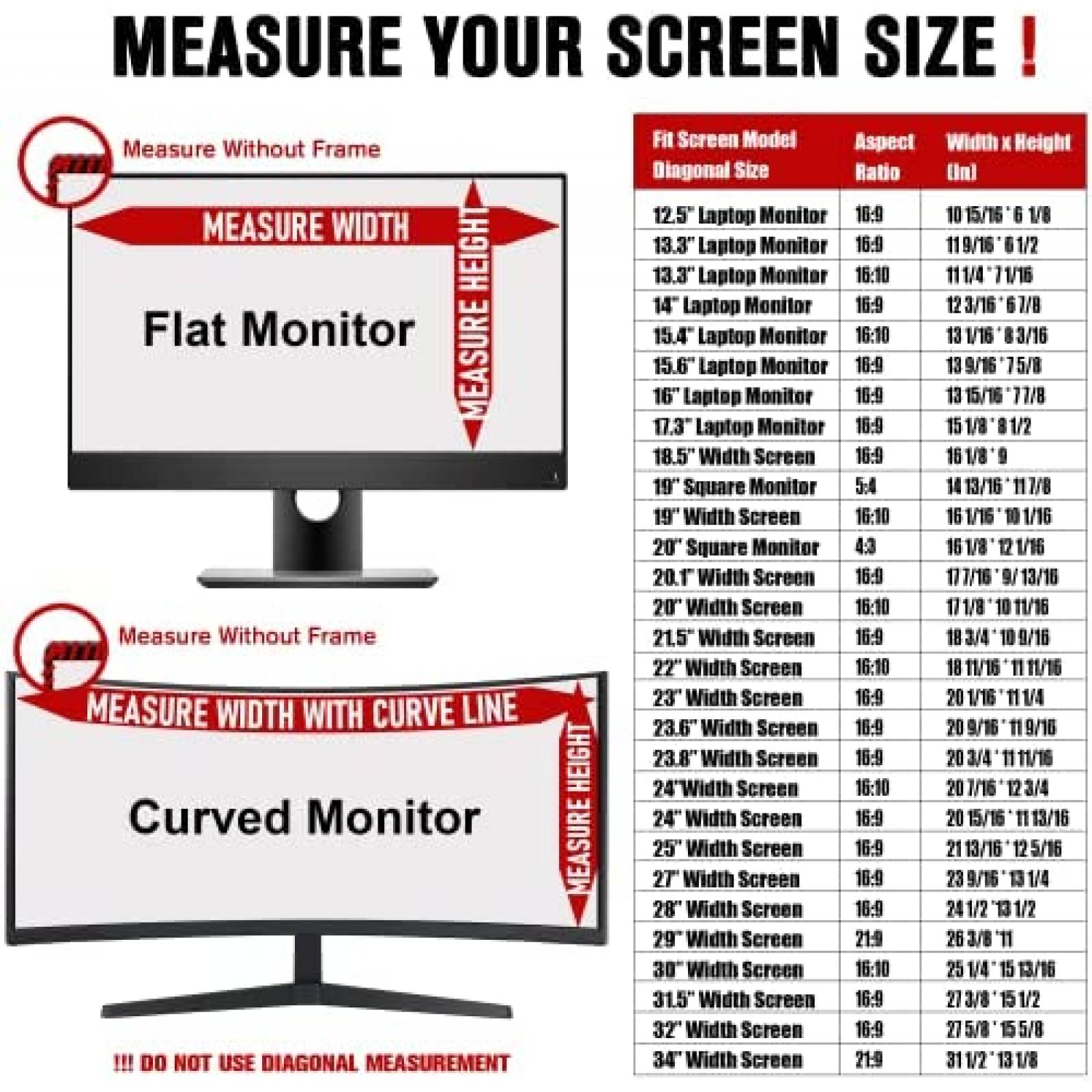 Filtro de Privacidad para Pantalla ZYY 34" Film Antiarañazos