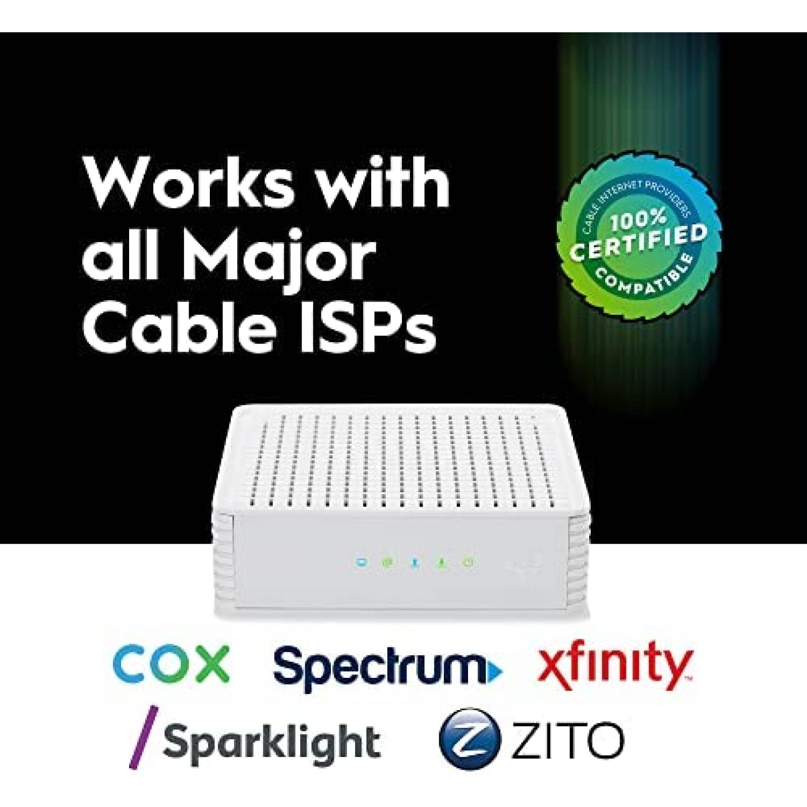 Modem Hitron CODA DOCSIS Wi-Fi Universal 2 Gbps -Blanco