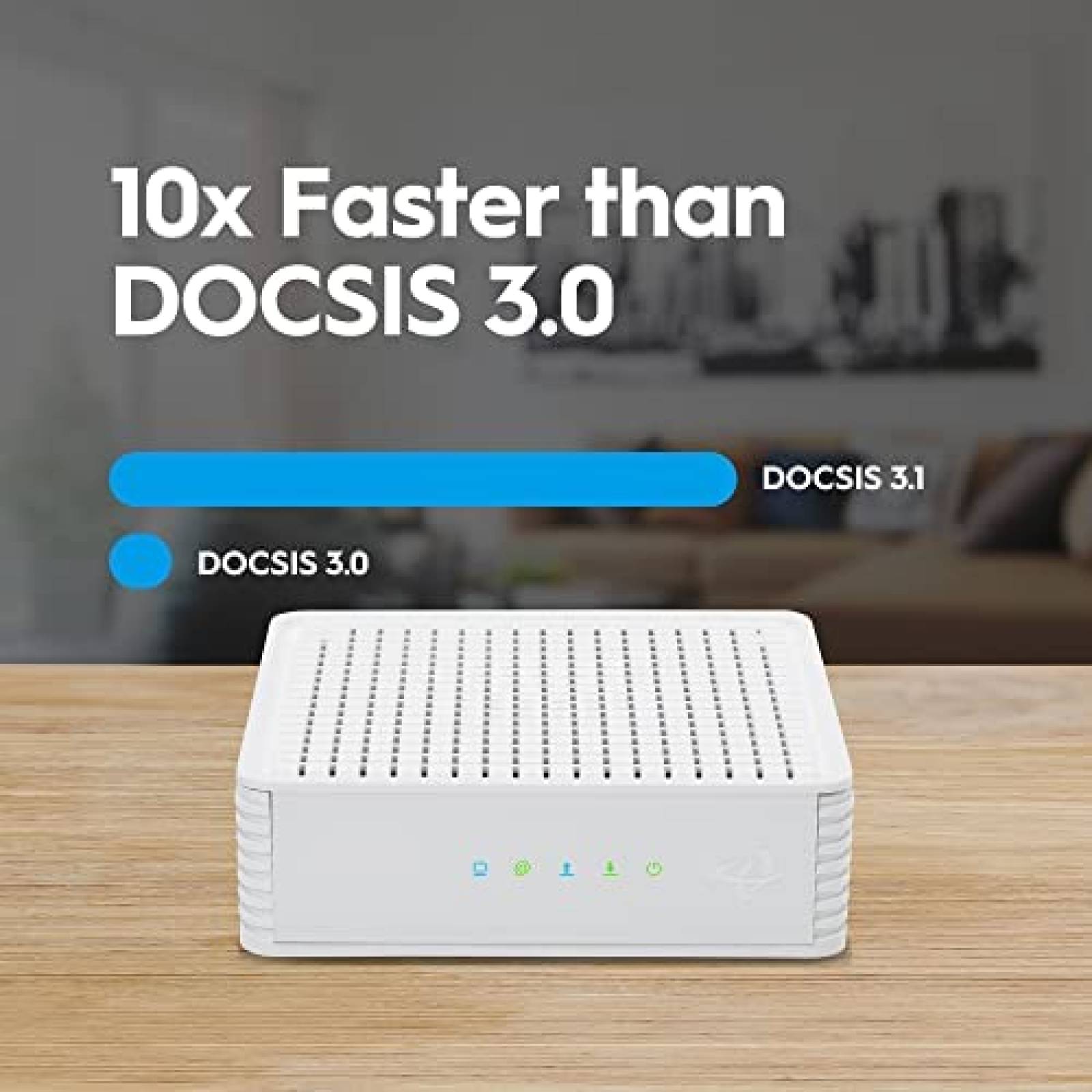 Modem Hitron CODA DOCSIS WiFi Universal 2 Gbps Blanco
