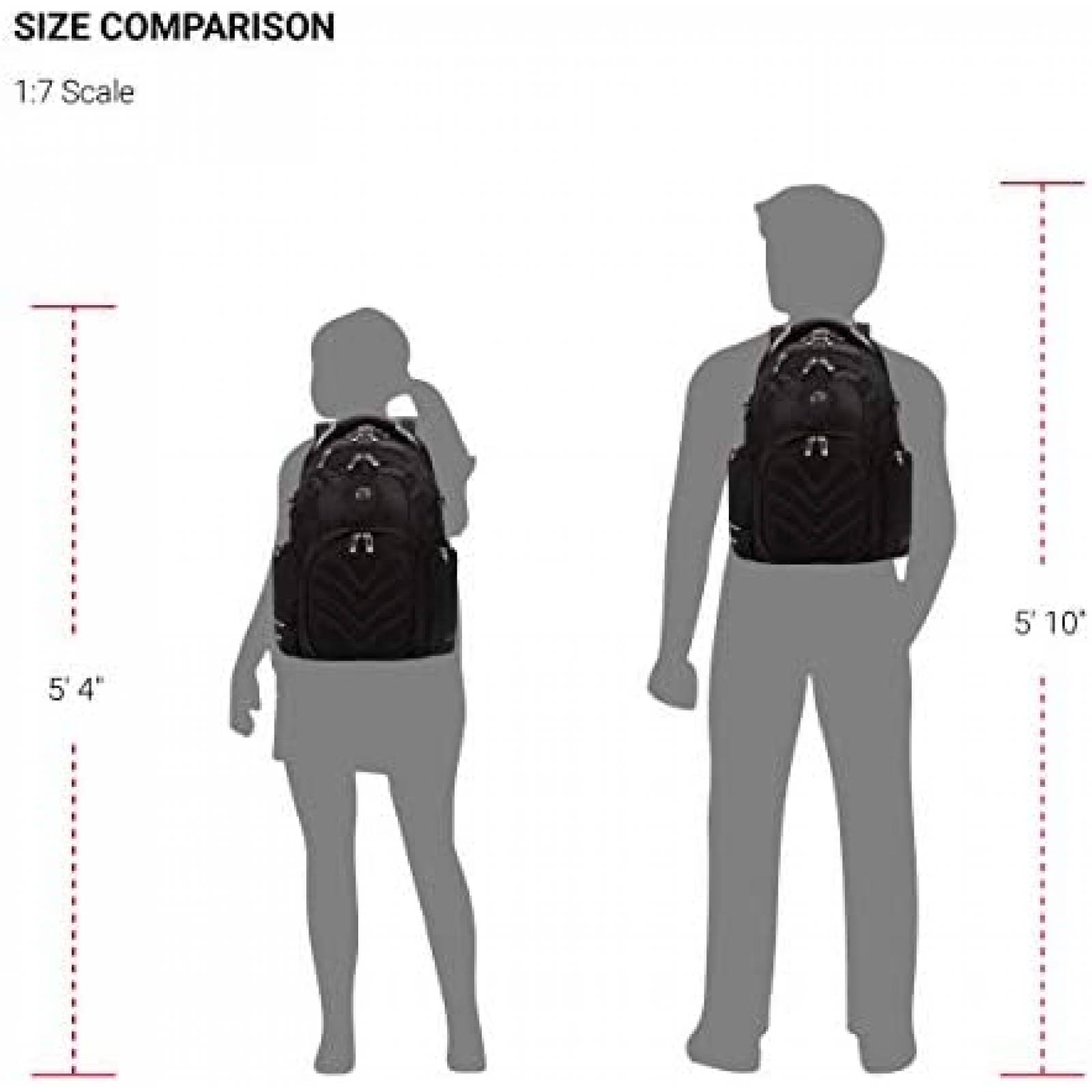 Mochila para Laptop SwissGear Grande 15" Resistene -Negro