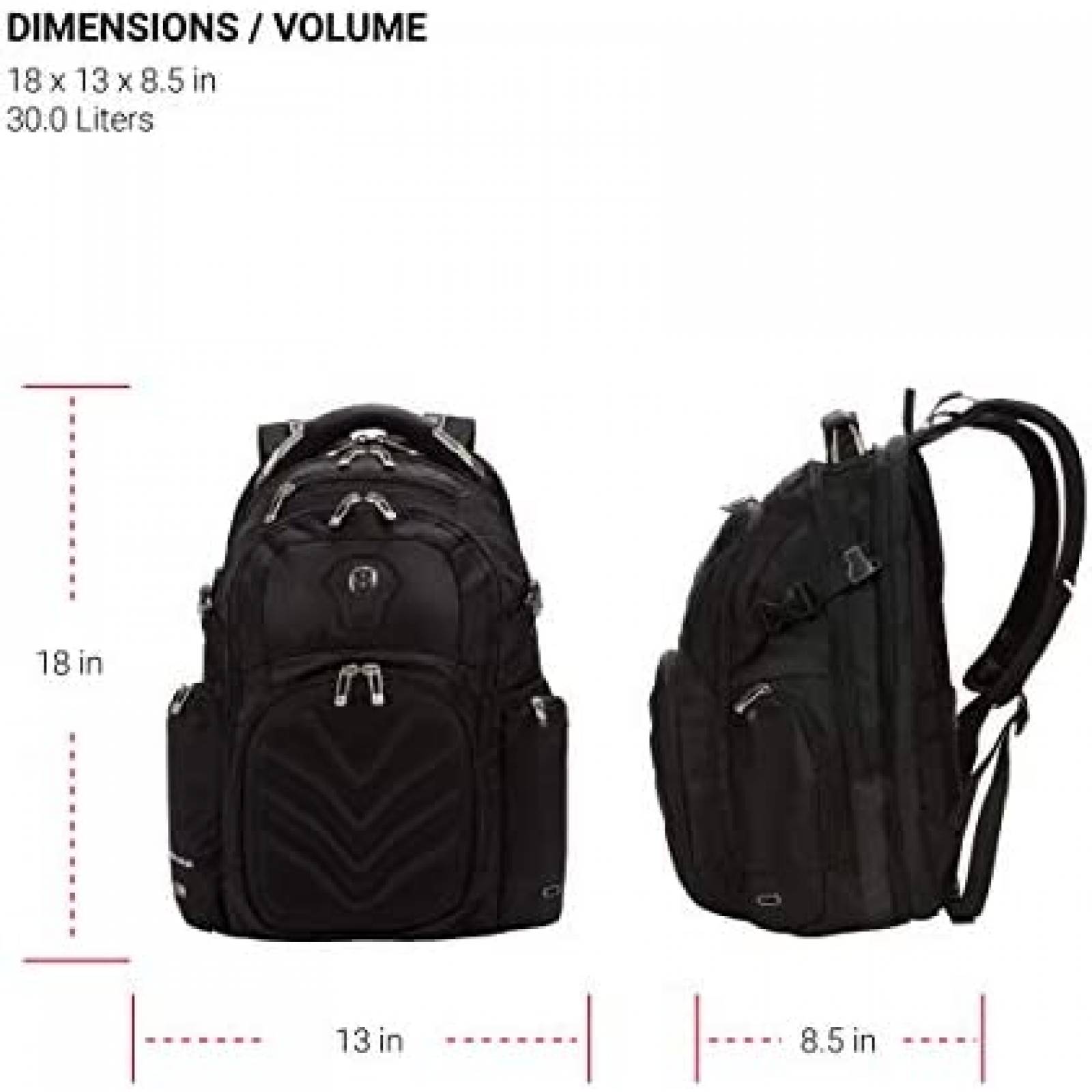 Mochila para Laptop SwissGear Grande 15" Resistene -Negro