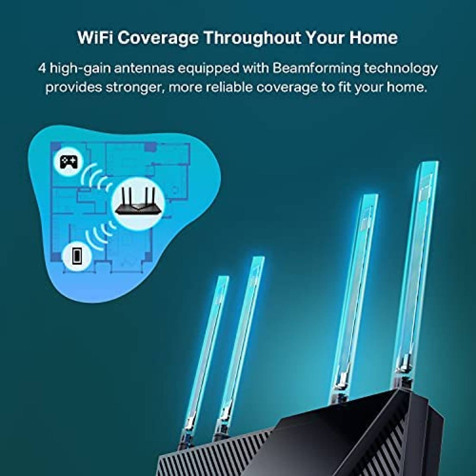 Router Tp-Link Archer AX55 Dual-band WiFi 5GHz -Negro