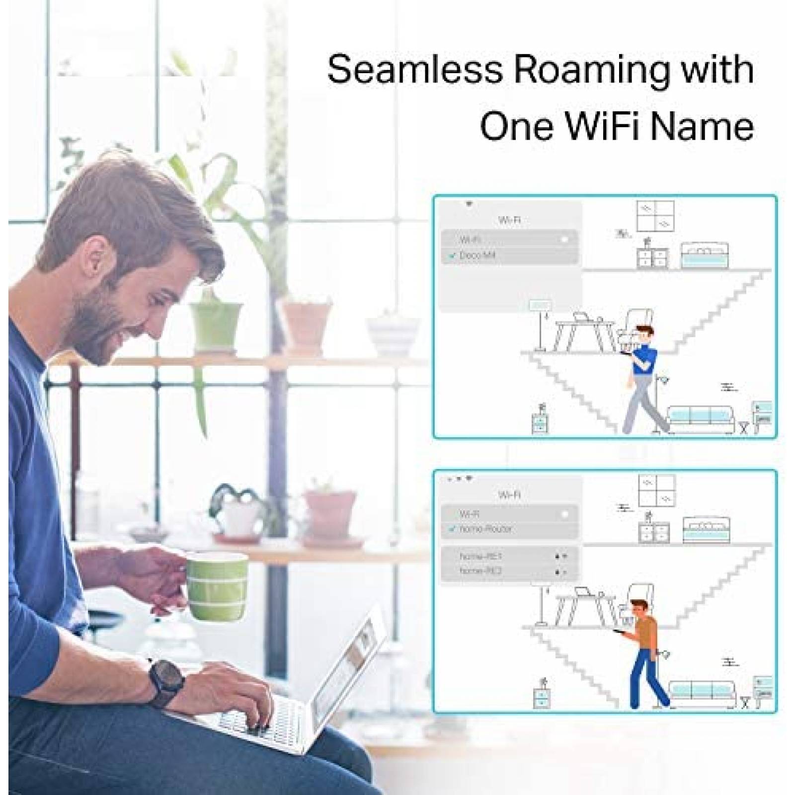 Sistema Mesh TP-Link Deco S4 WiFi Puertos Gigabit 3 pz -Bco