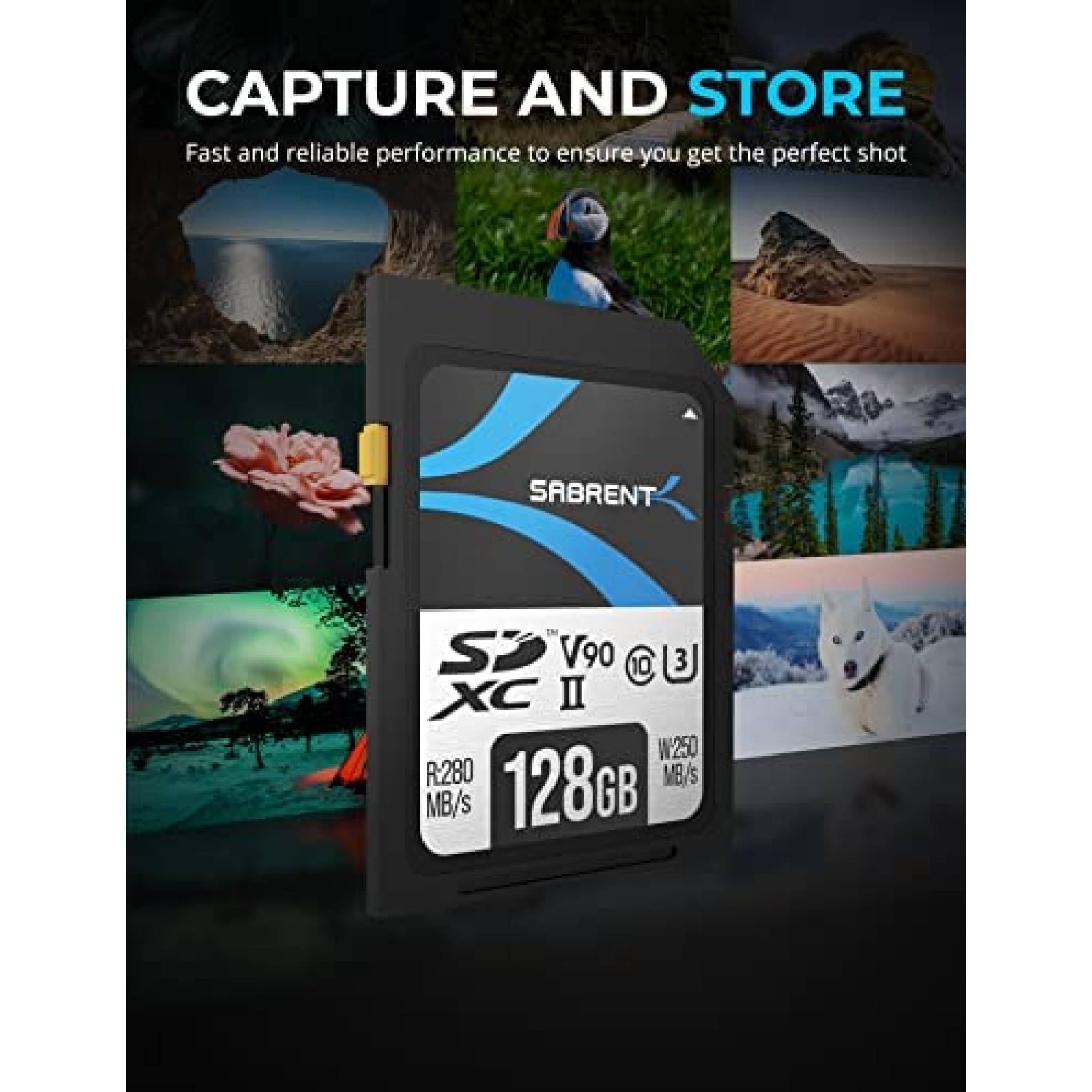 Tarjeta de Memoria SD Sabrent TL90 UHS-II Rocket V90 128GB