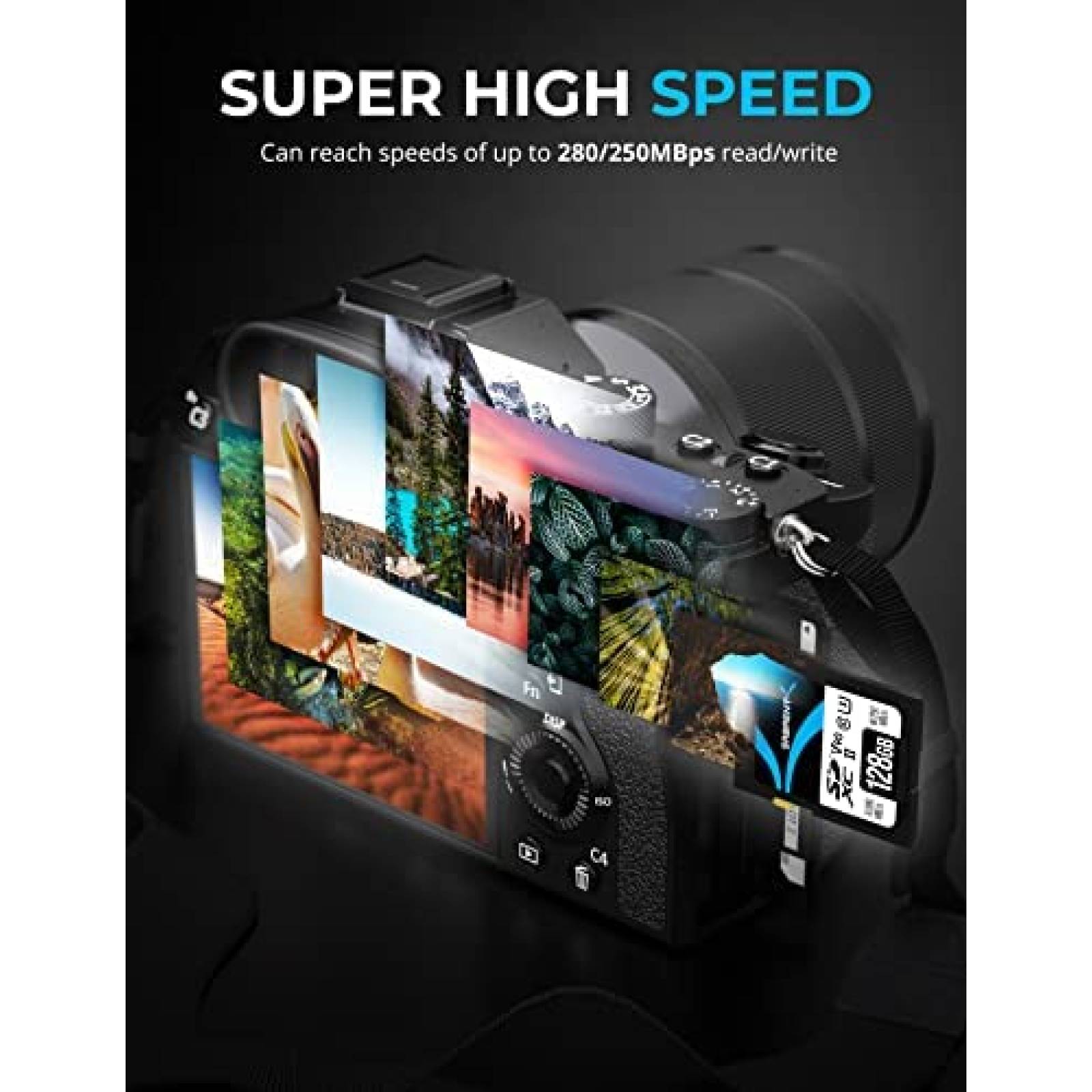 Tarjeta de Memoria SD Sabrent TL90 UHS-II Rocket V90 128GB