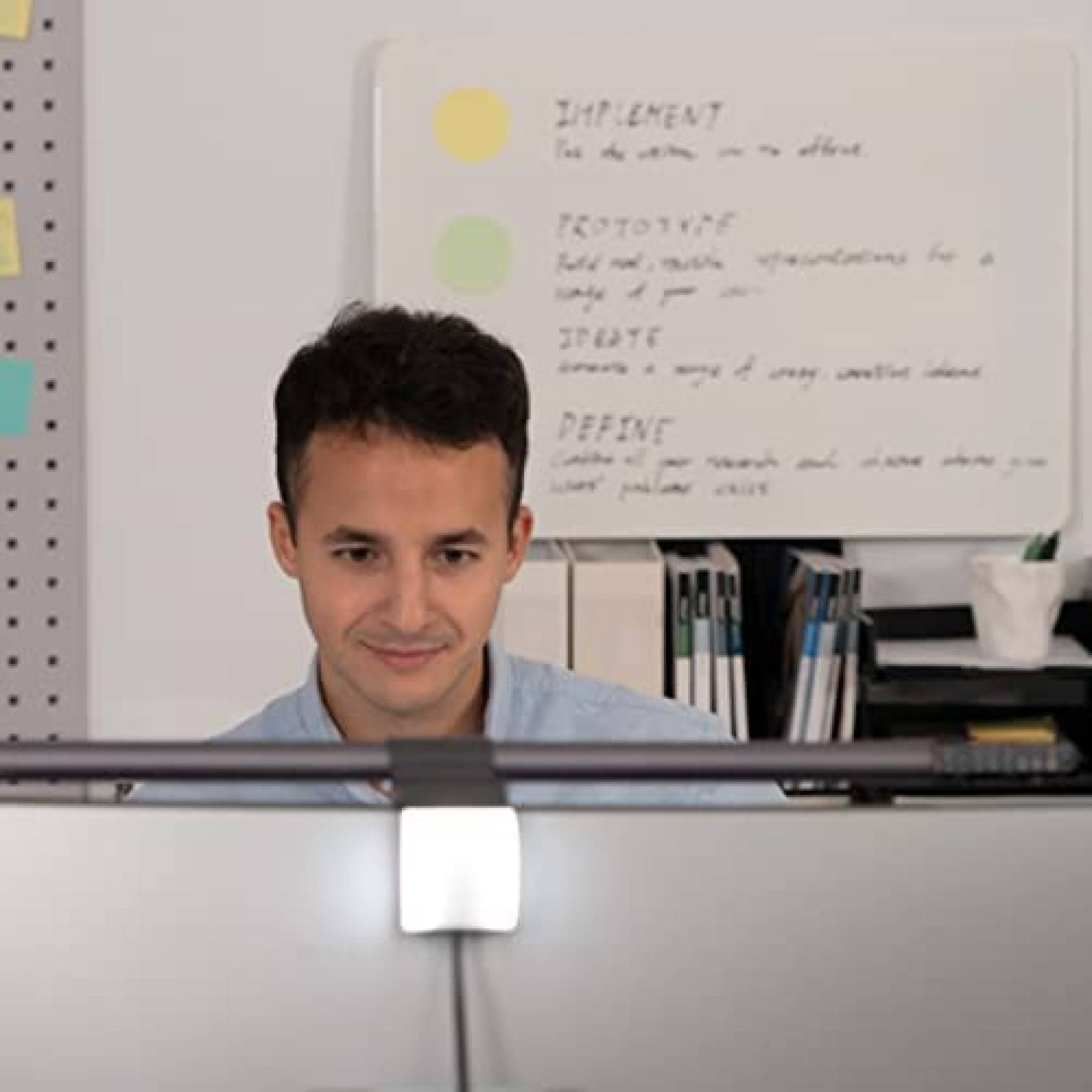 Lampara USB BenQ ScreenBar Halo LED para Monitor -Gris