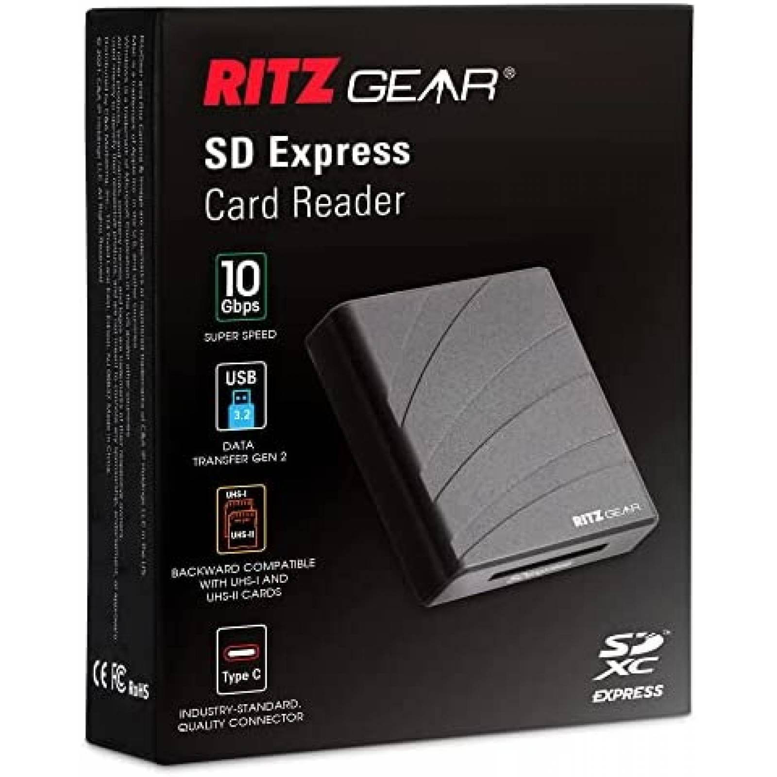 Tarjeta de Memoria Ritz Gear Golden Eagle SD 256GB 500MB/s