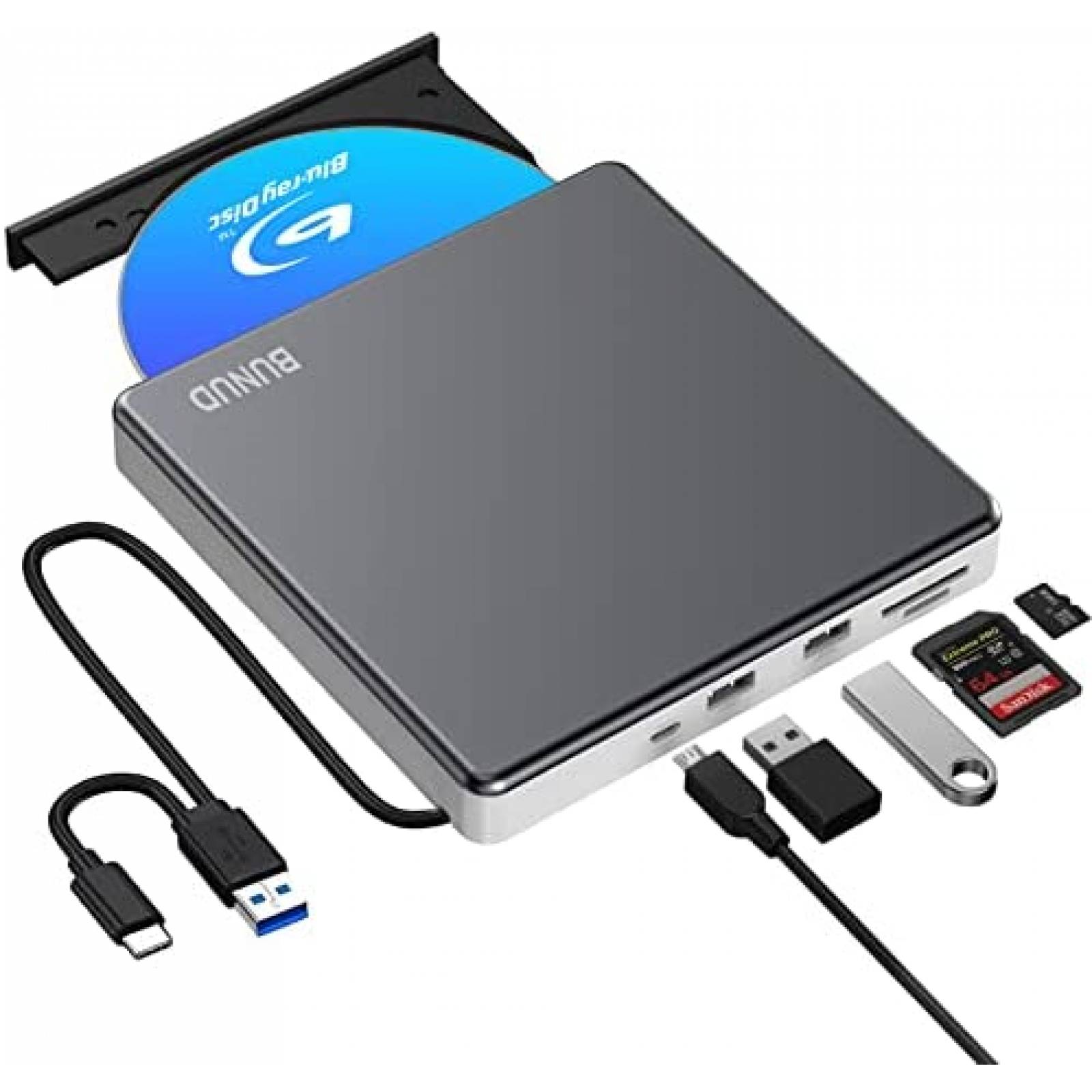 Unidad de Bluray Externa Homeyuan BUNUD USB 3.0 Tipo C
