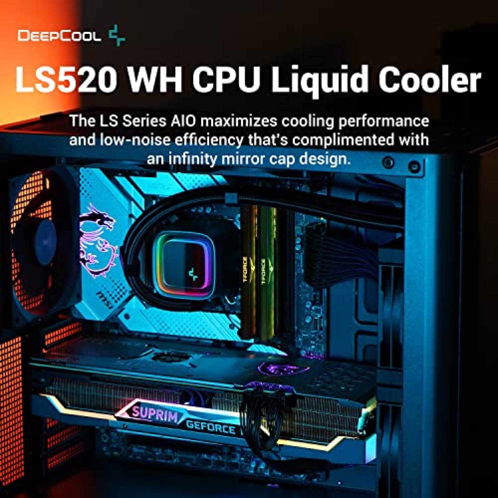Enfriador Liquido De CPU DEEPCOOL ARGB Para Intel/AMD -Negro