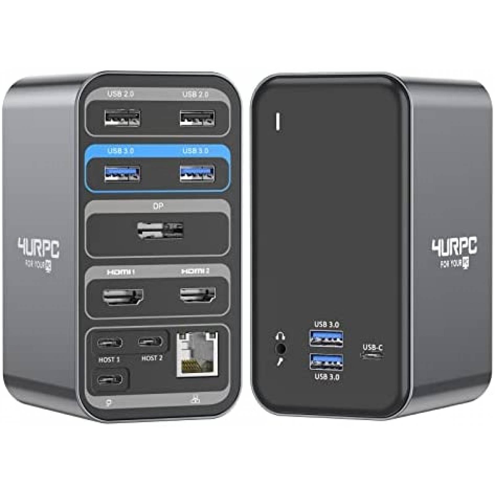 Docking Station 4URPC DSC09 13 en 1 HDMI DP LAN Audio -N