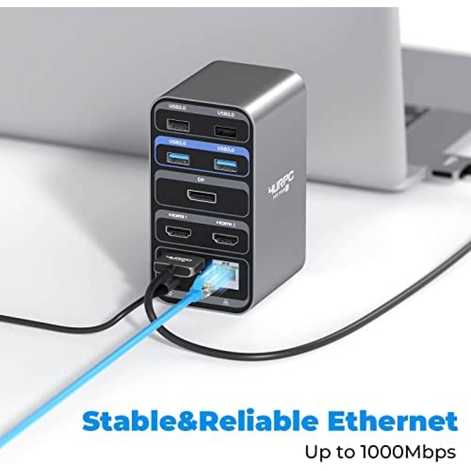 Docking Station 4URPC DSC09 13 en 1 HDMI DP LAN Audio -N