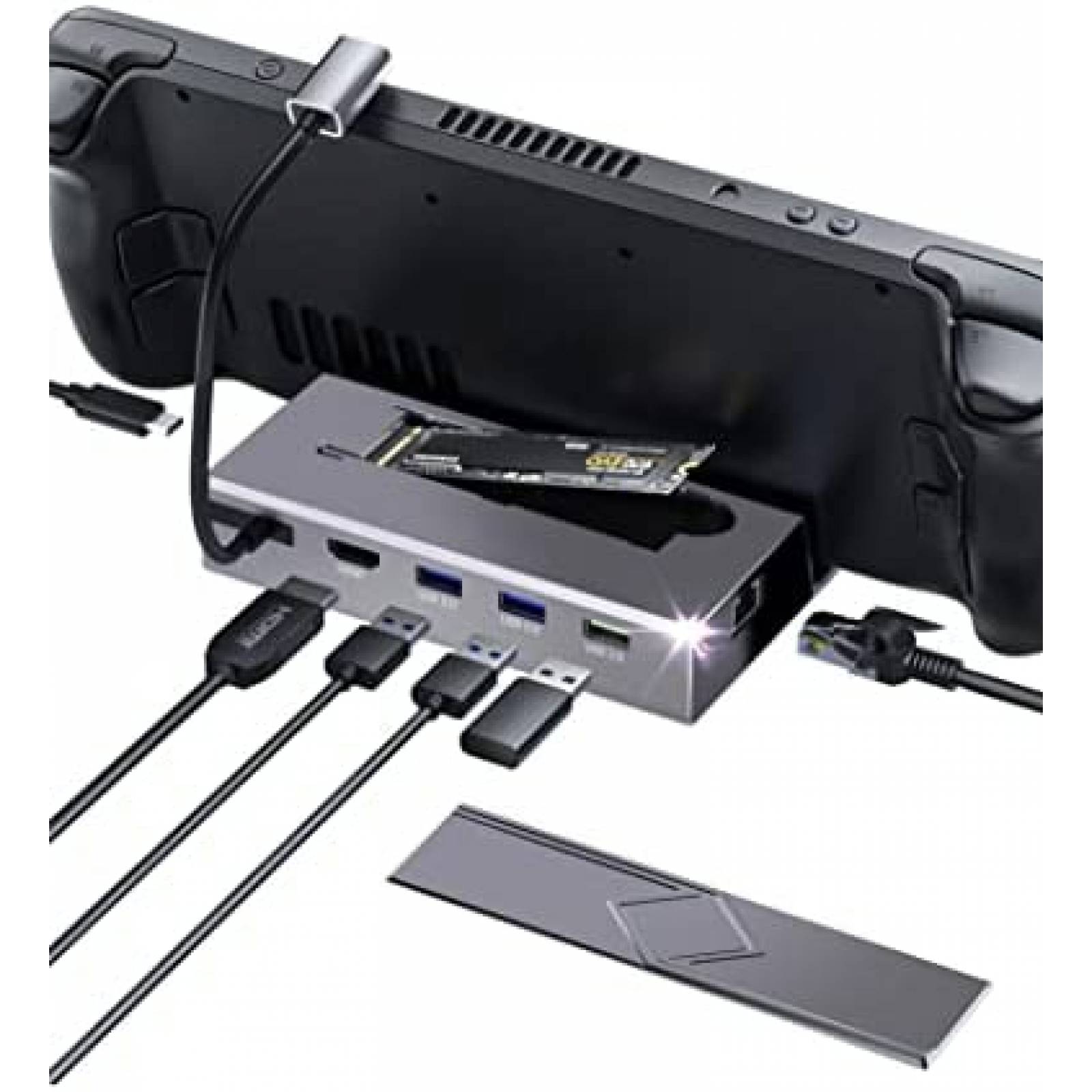 Docking Station UPTOHIGH Steam Deck Dock M.2 Caja SSD -G