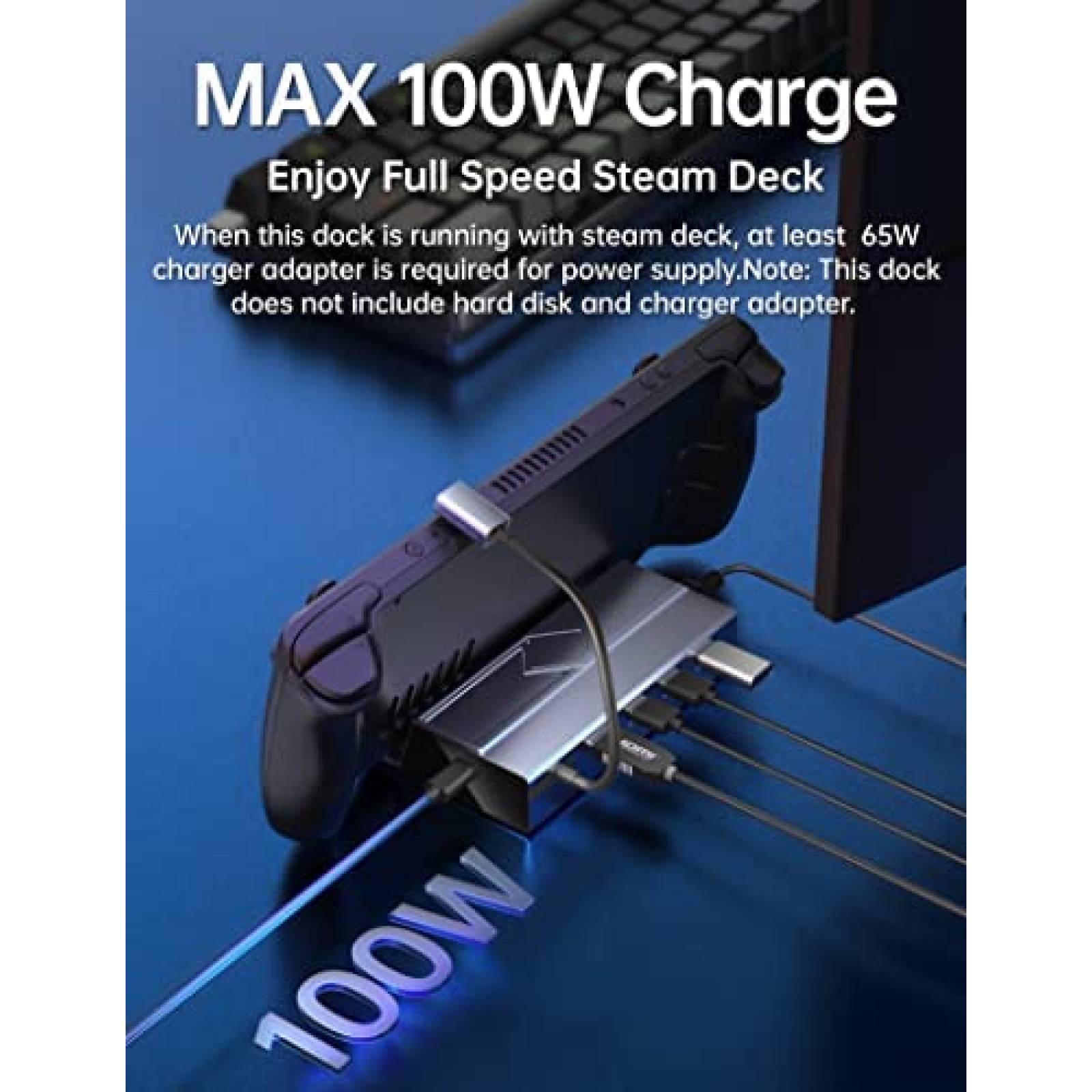 Docking Station UPTOHIGH Steam Deck Dock M.2 Caja SSD -G