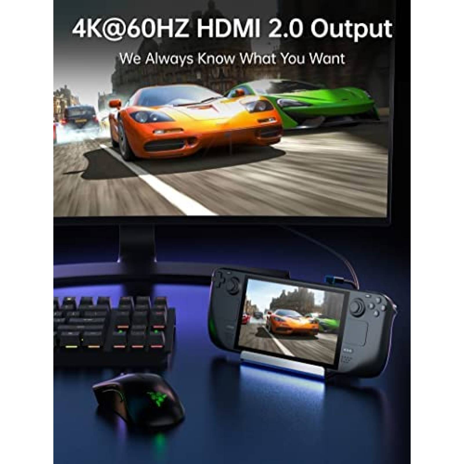 Docking Station UPTOHIGH Steam Deck Dock M.2 Caja SSD -G