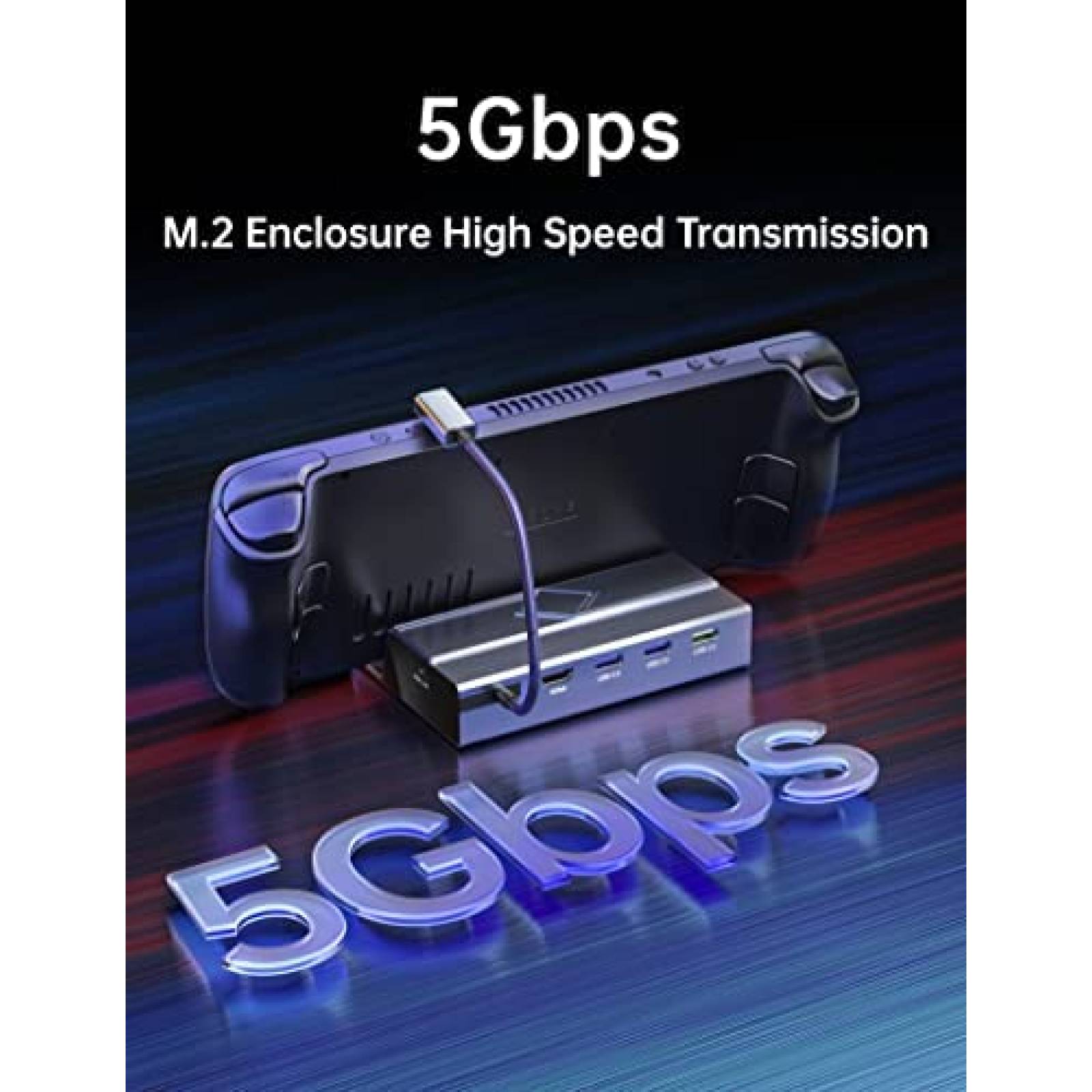 Docking Station UPTOHIGH Steam Deck Dock M.2 Caja SSD -G