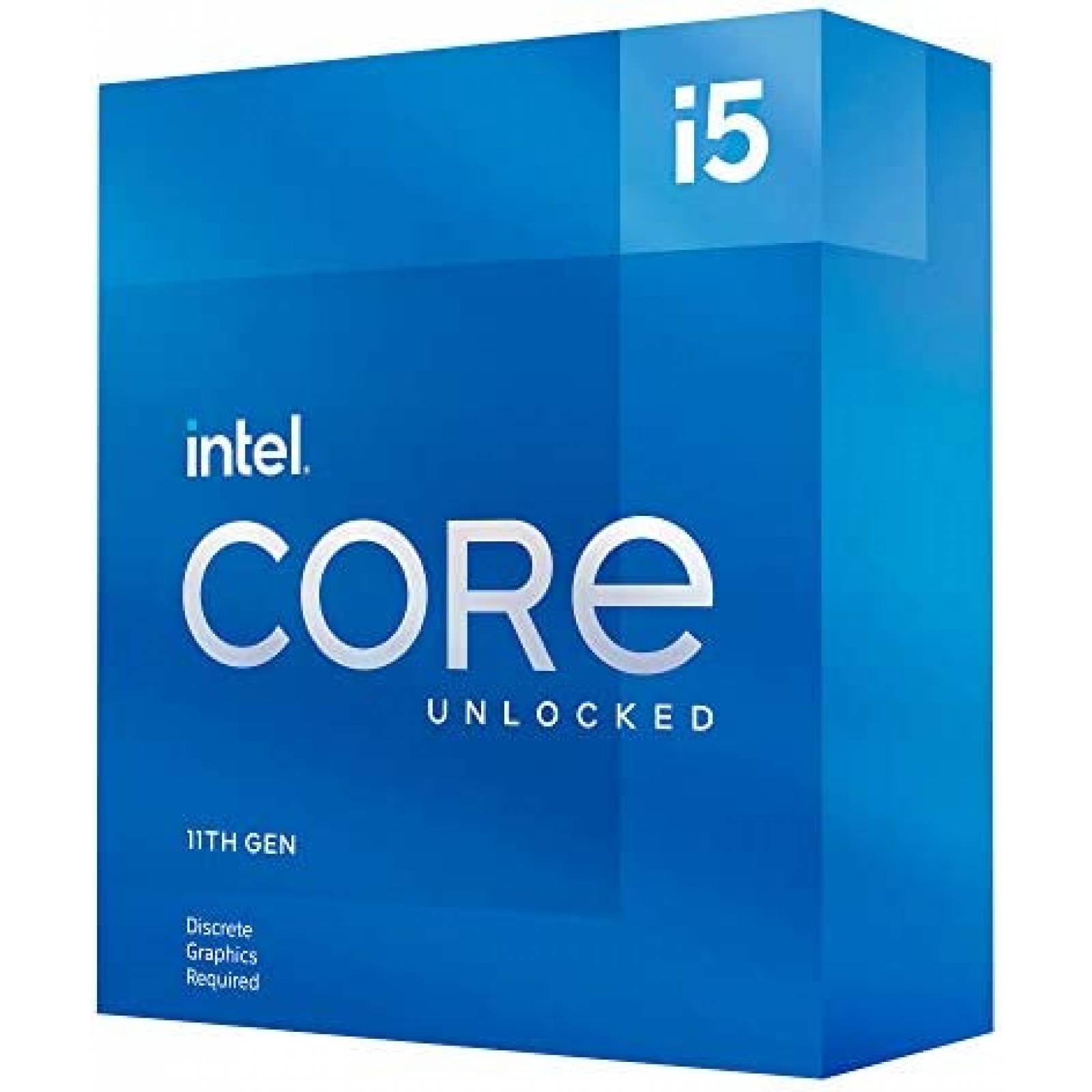 Procesador de CPU Intel Core i5-11600KF Hasta 4,9 GHz -Azul