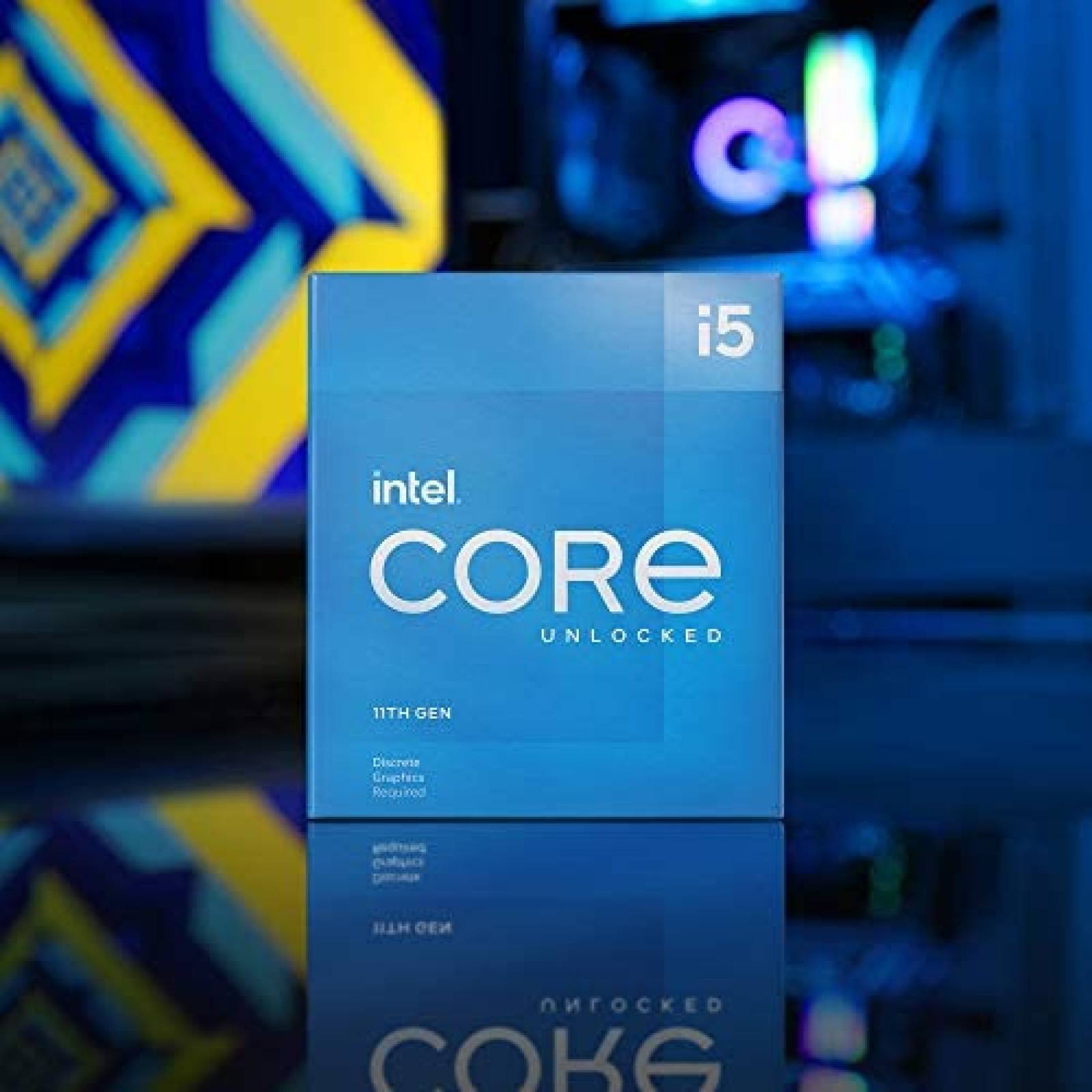 Procesador de CPU Intel Core i5-11600KF Hasta 4,9 GHz -Azul