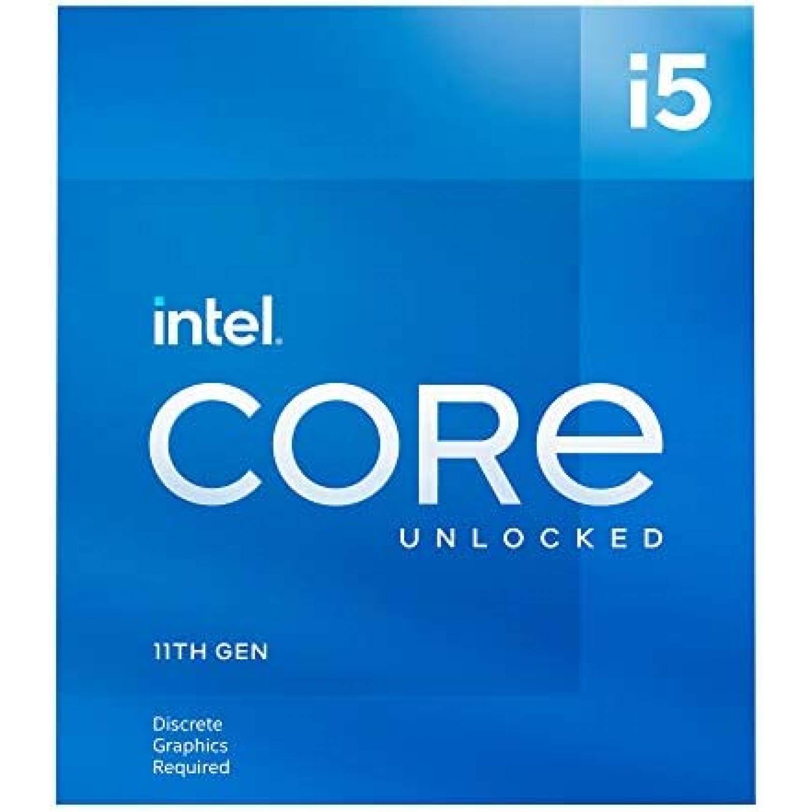Procesador de CPU Intel Core i5-11600KF Hasta 4,9 GHz -Azul