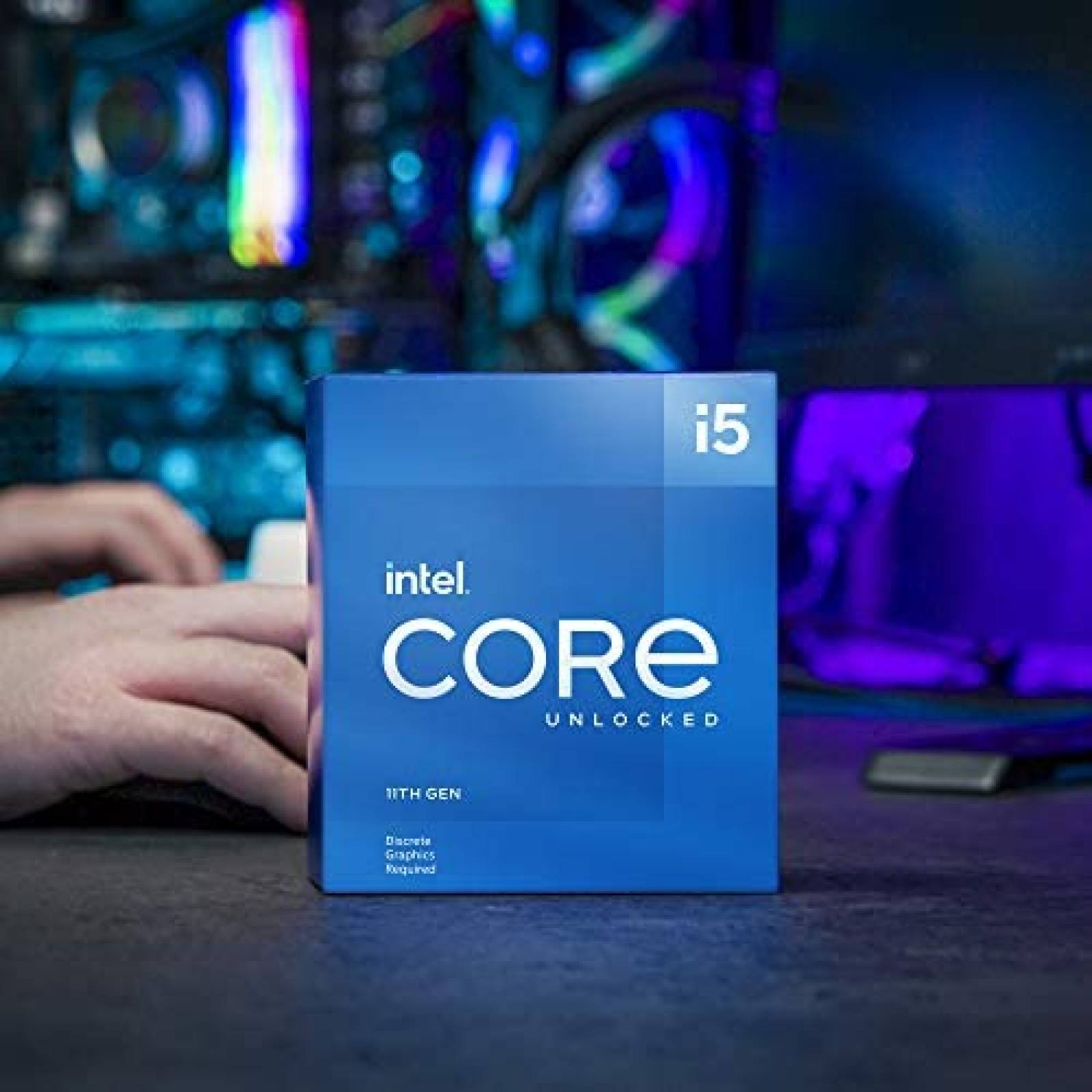 Procesador de CPU Intel Core i5-11600KF Hasta 4,9 GHz -Azul