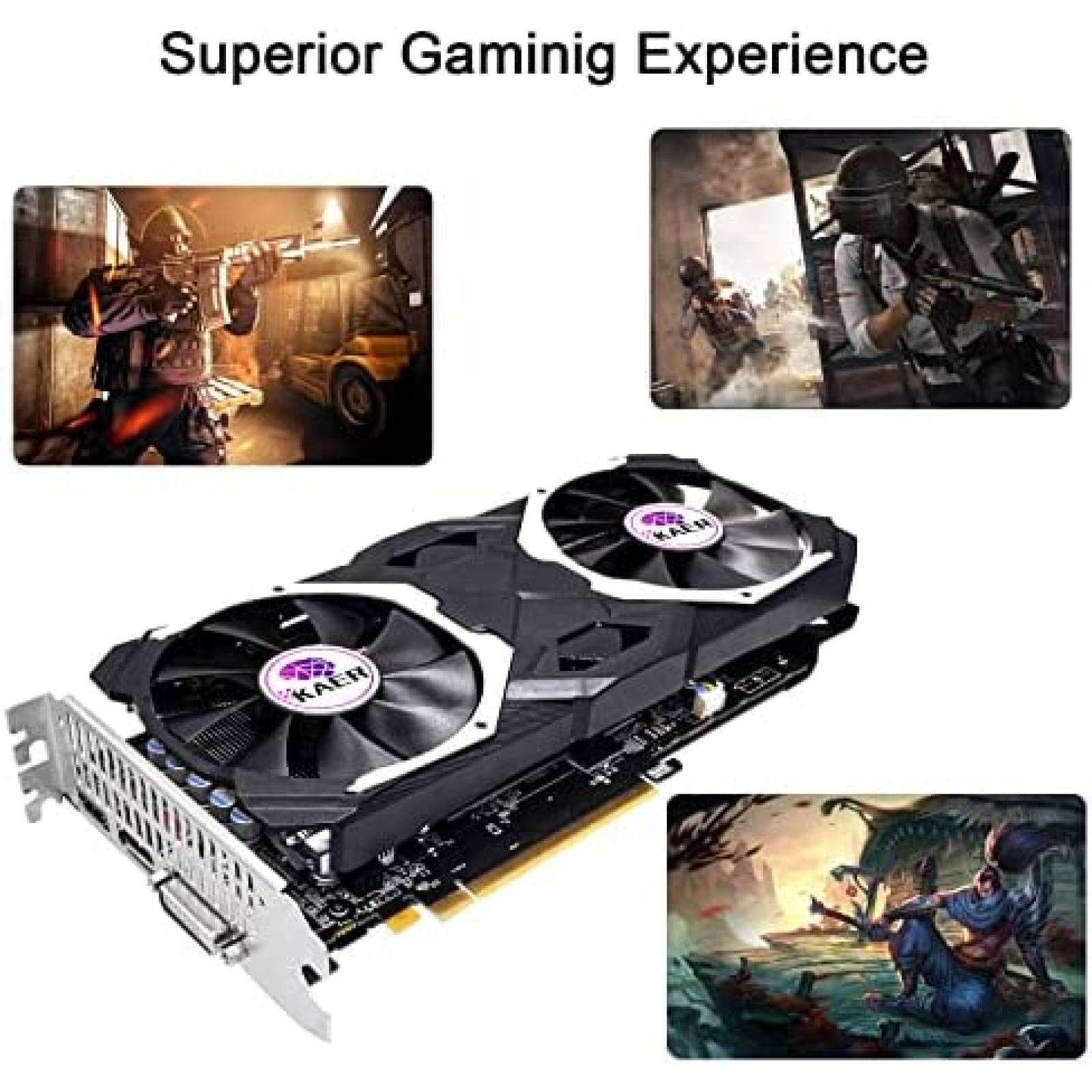 Tarjeta Grafica SHOWKINGS AMD Radeon RX 580 -Negro
