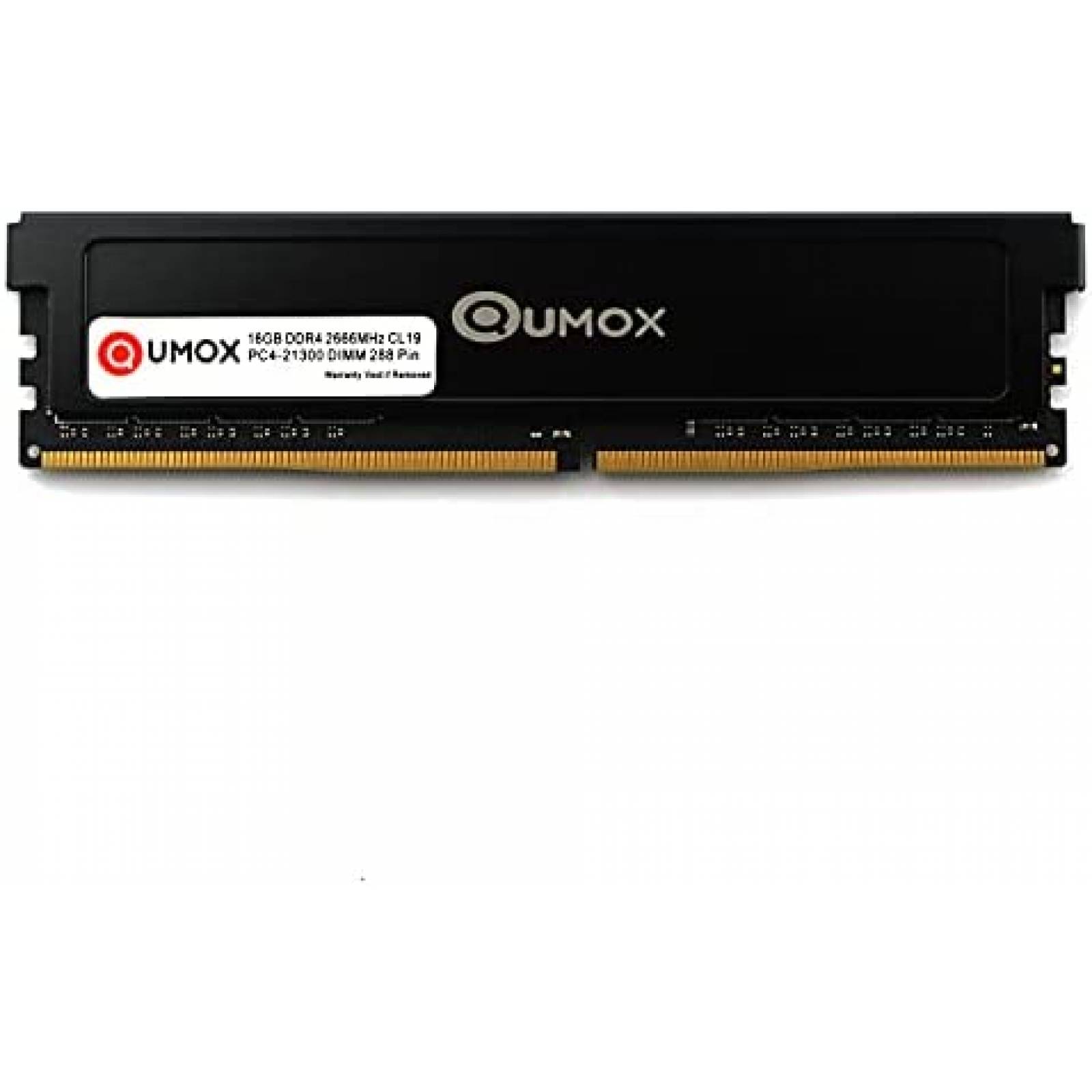 Kit de 2 Memorias RAM QUMOX 2X16GB DDR4 2666MHz -Negro