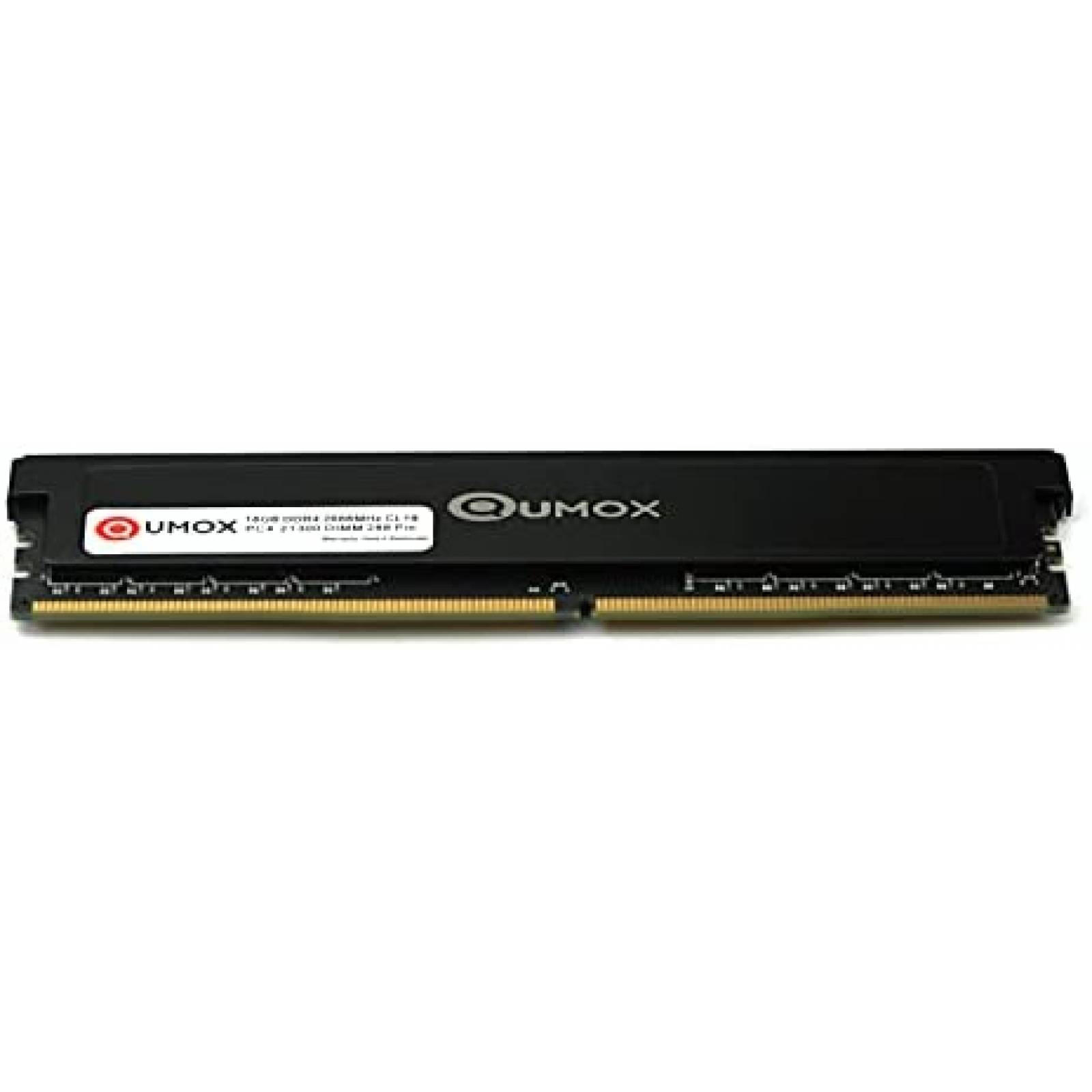 Kit de 2 Memorias RAM QUMOX 2X16GB DDR4 2666MHz -Negro
