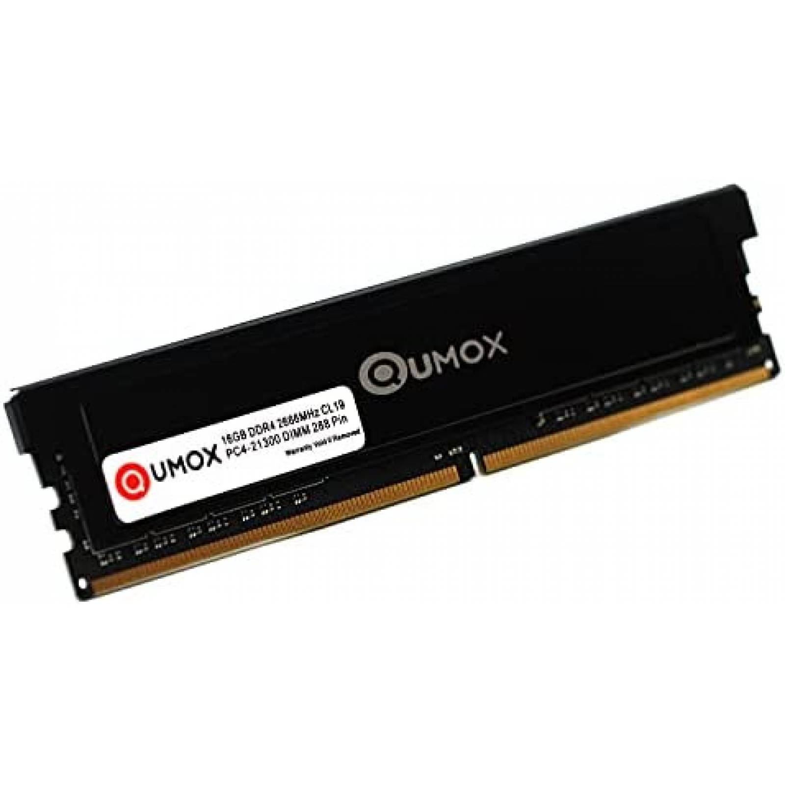 Kit de 2 Memorias RAM QUMOX 2X16GB DDR4 2666MHz -Negro