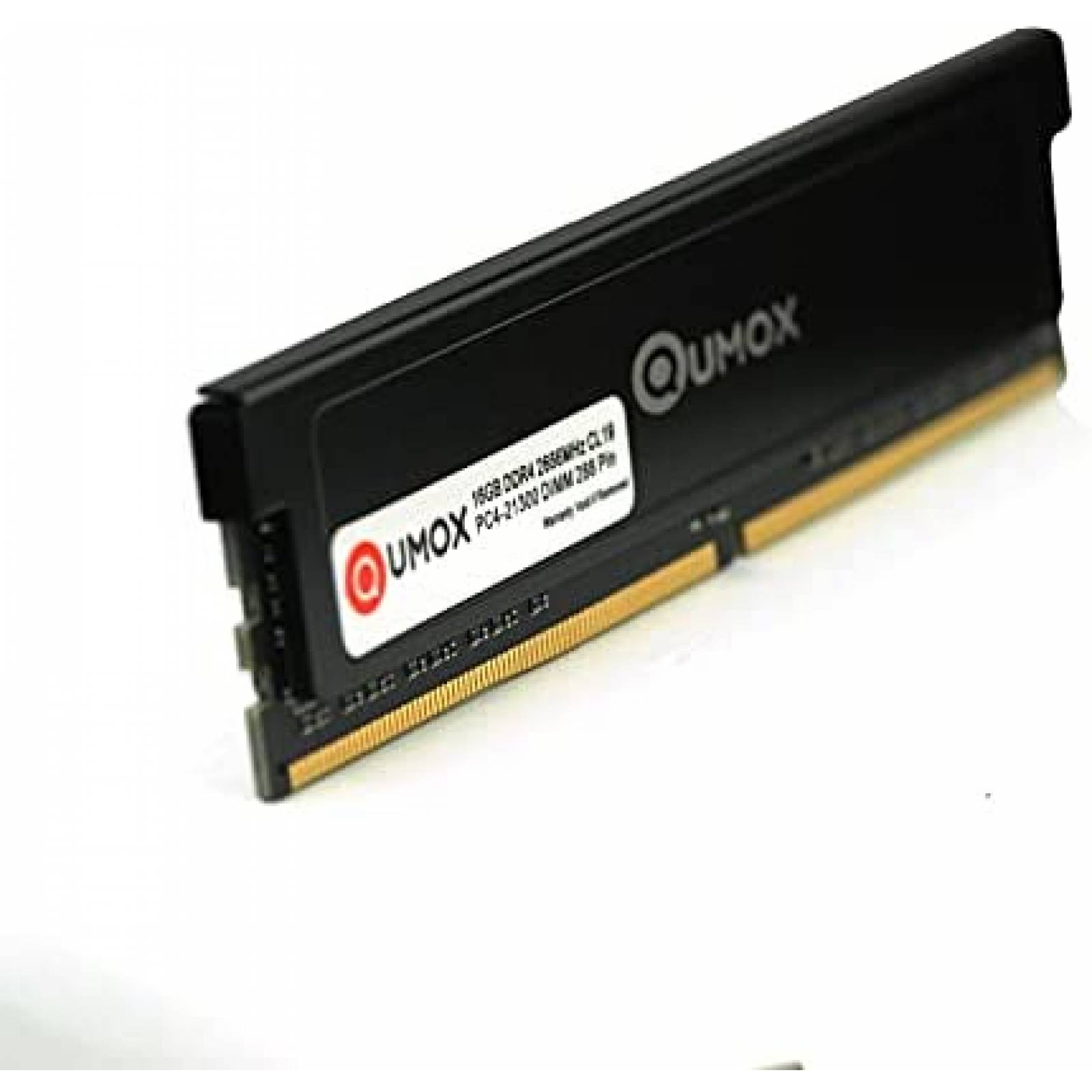 Kit de 2 Memorias RAM QUMOX 2X16GB DDR4 2666MHz -Negro